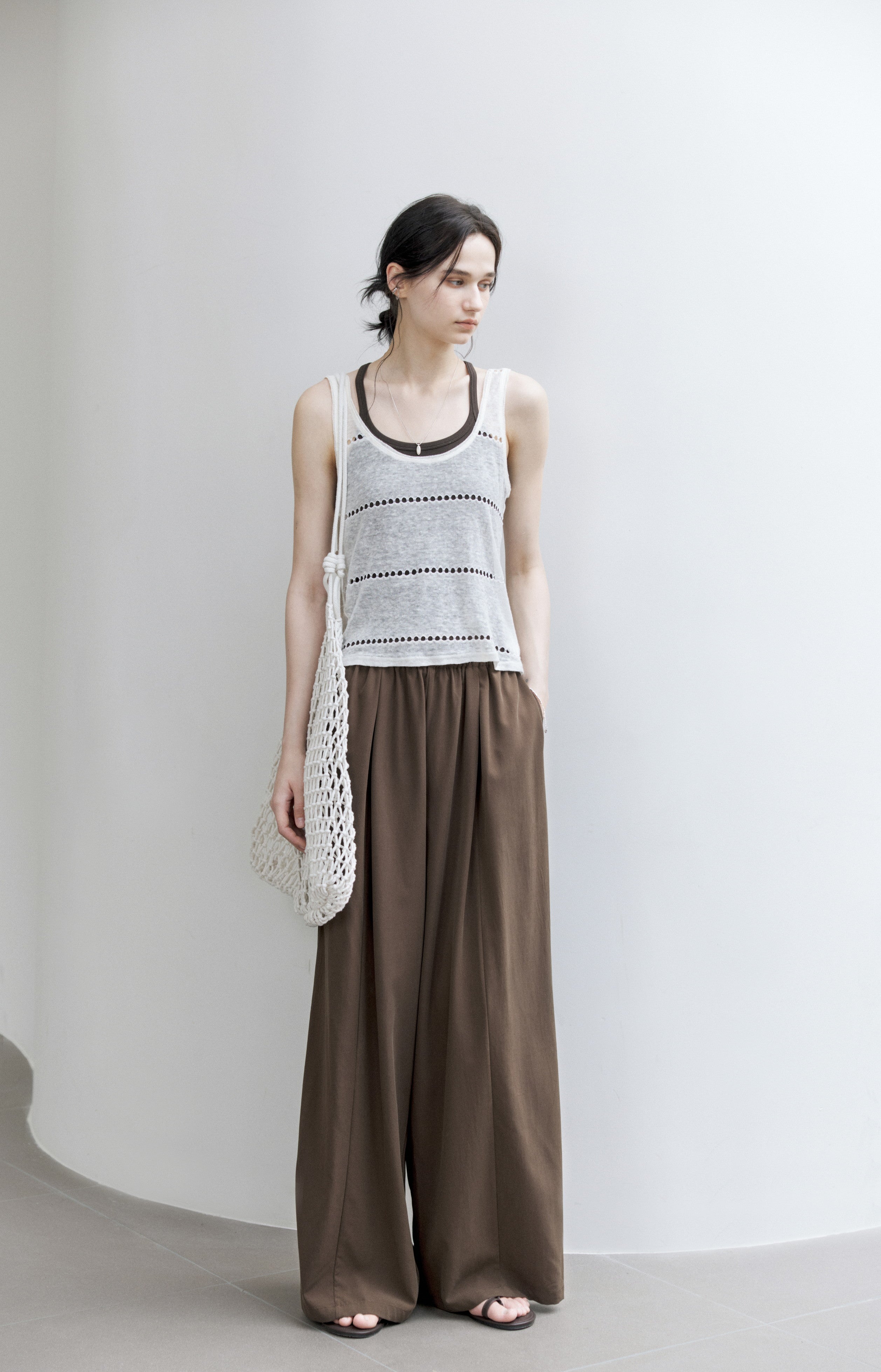 DRAPE TUCK WIDE PANTS / ドレープタックワイドパンツ