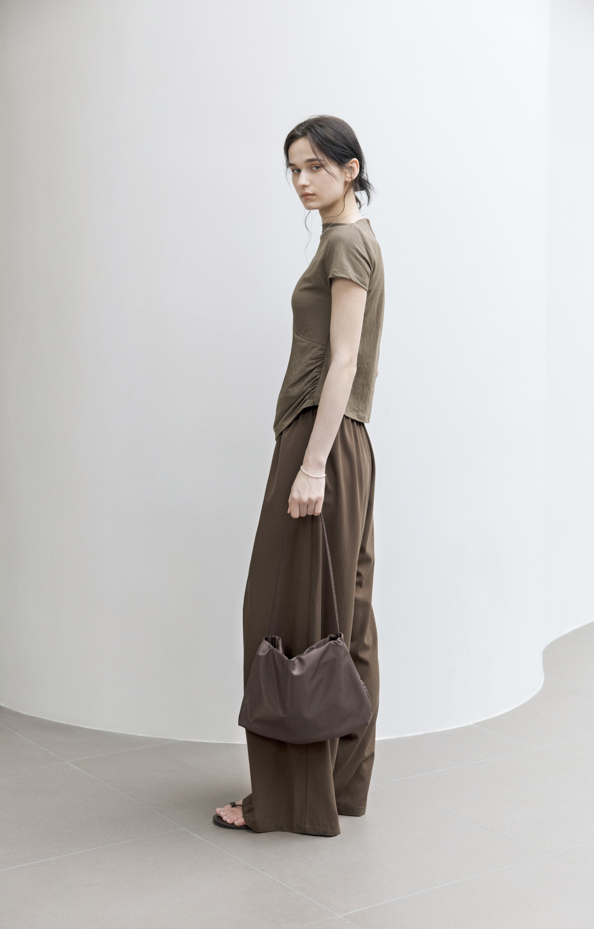 DRAPE TUCK WIDE PANTS / ドレープタックワイドパンツ