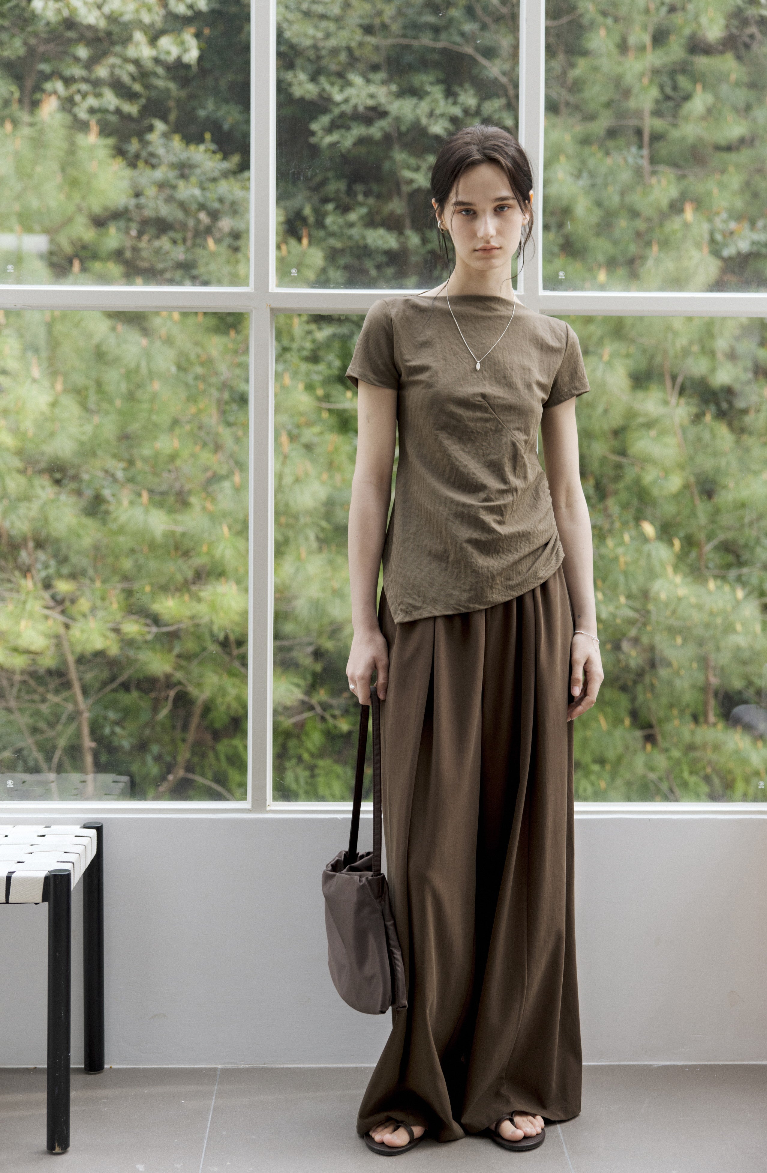 DRAPE TUCK WIDE PANTS / ドレープタックワイドパンツ