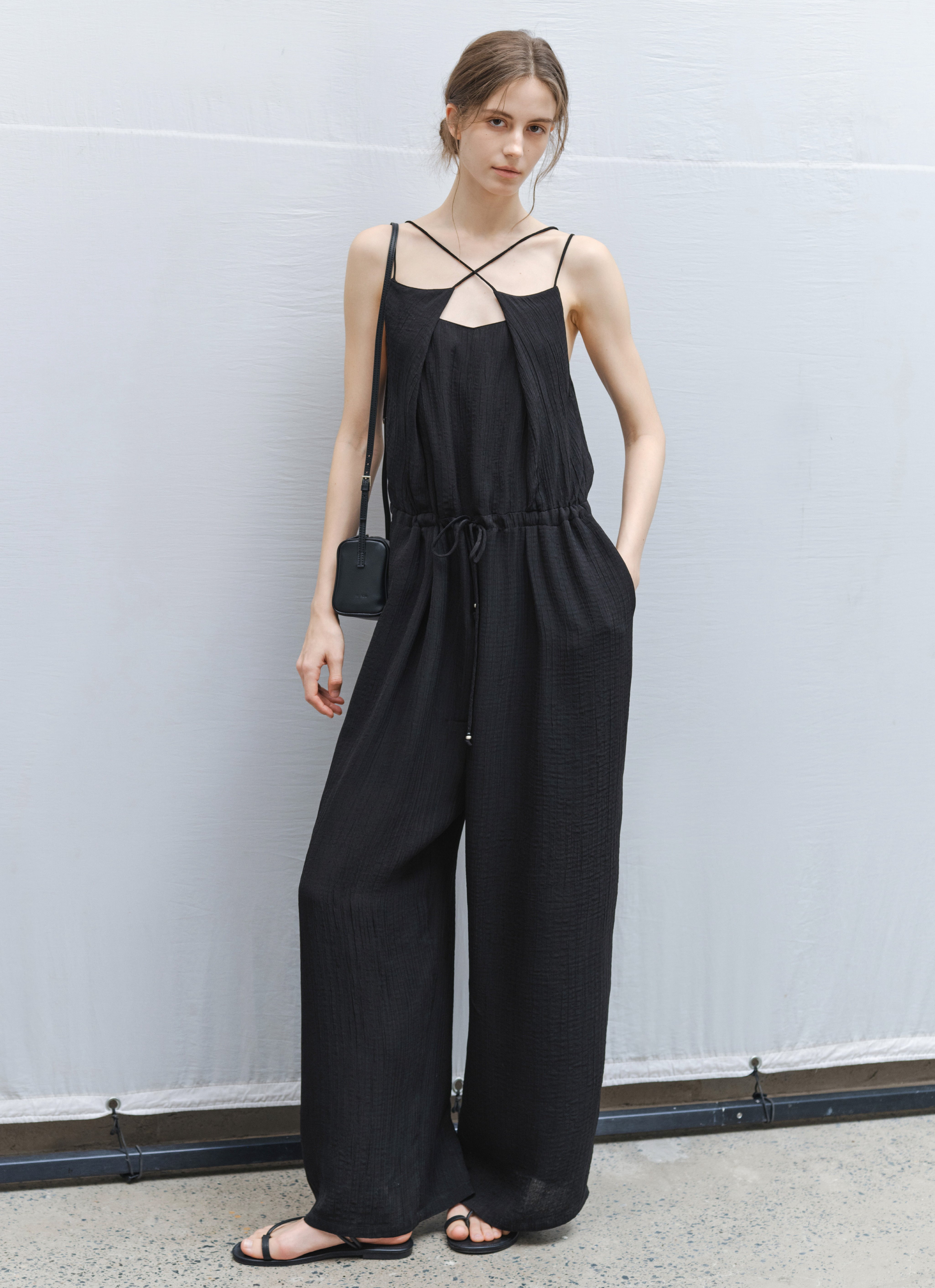 FLOW DRAPE CAMI SALOPETTE / フロードレープキャミサロペット