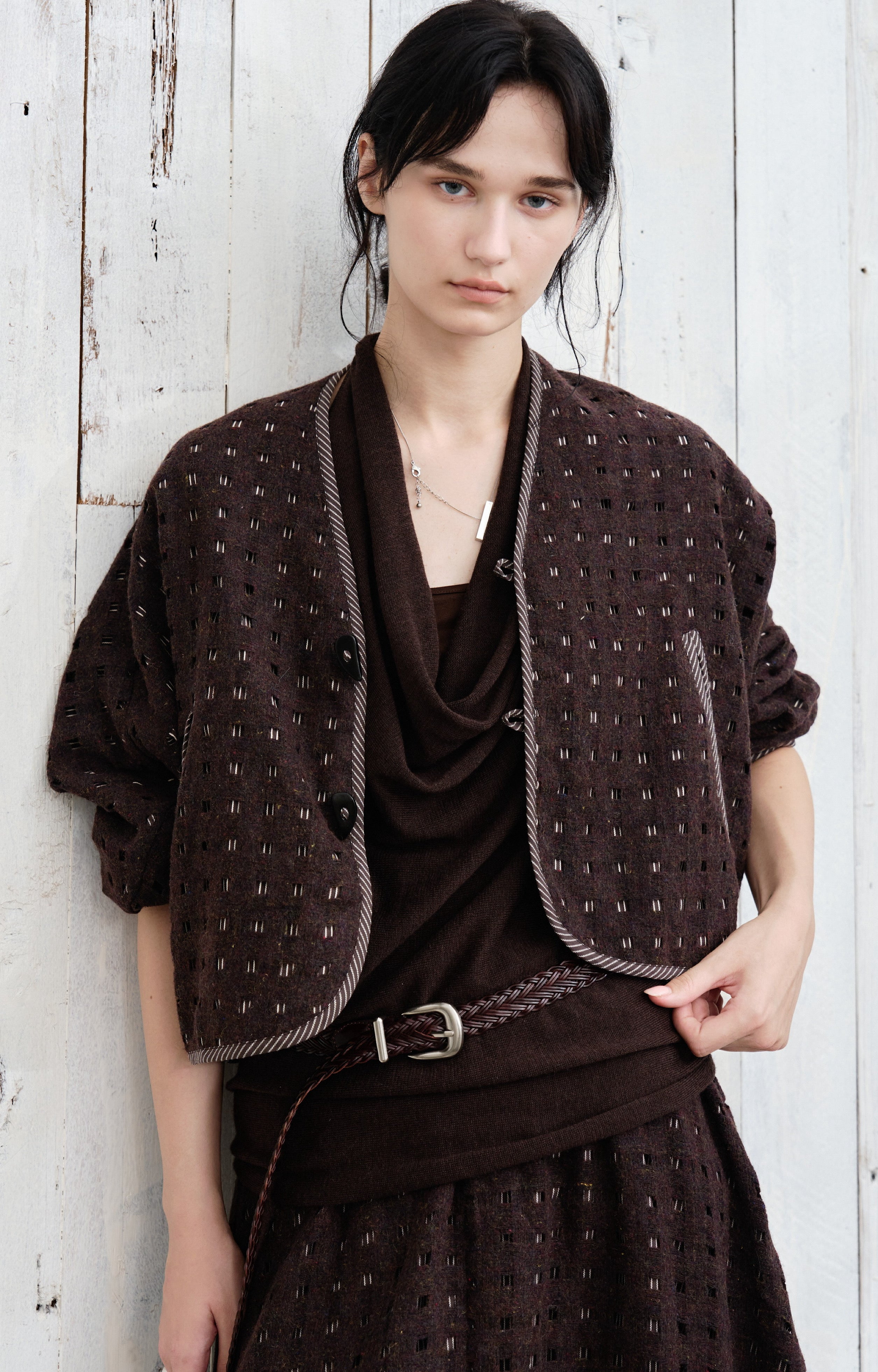 SQUARE MESH SOFT JACKET