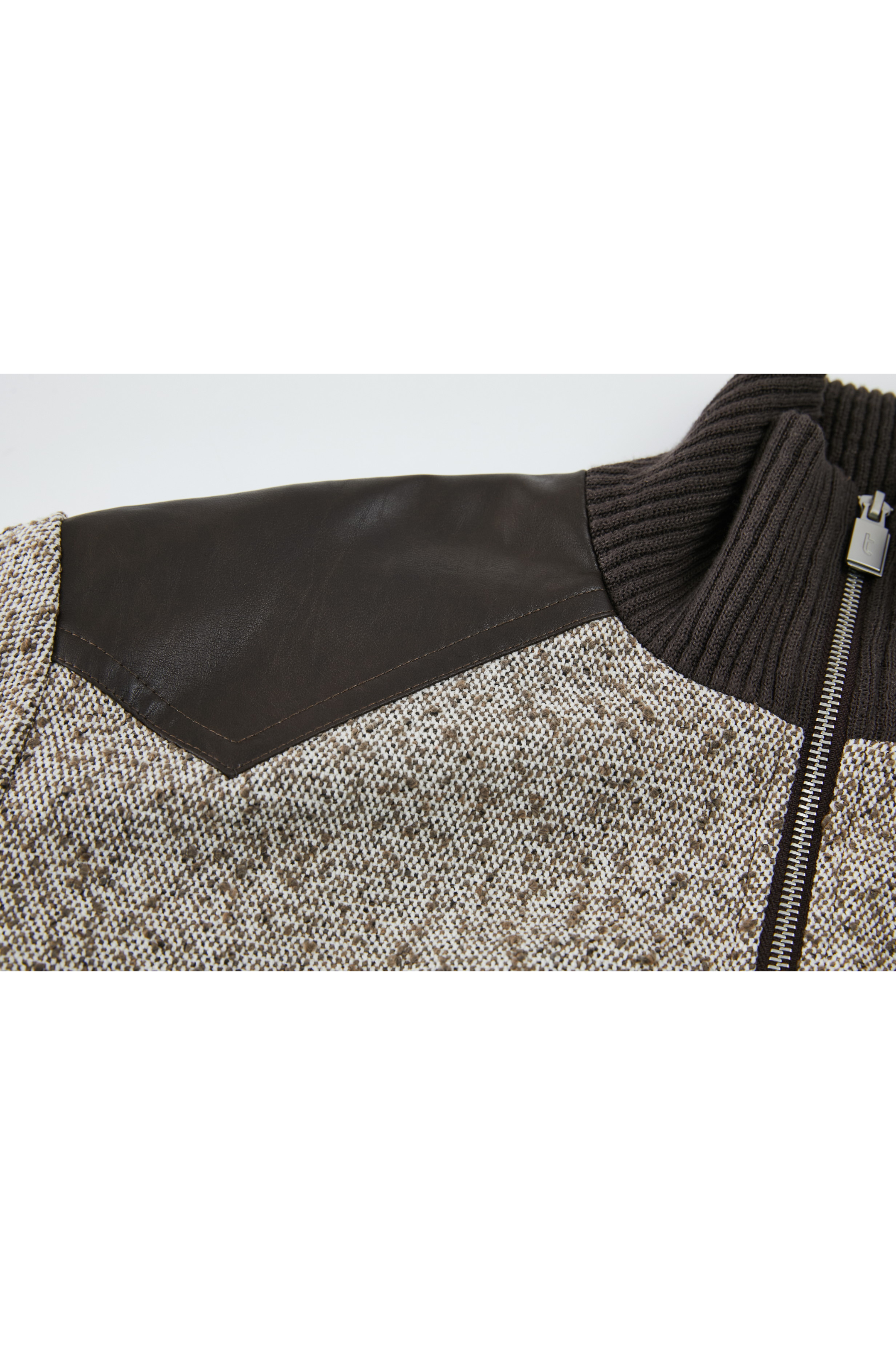 MIXED DESIGN SHORT JACKET