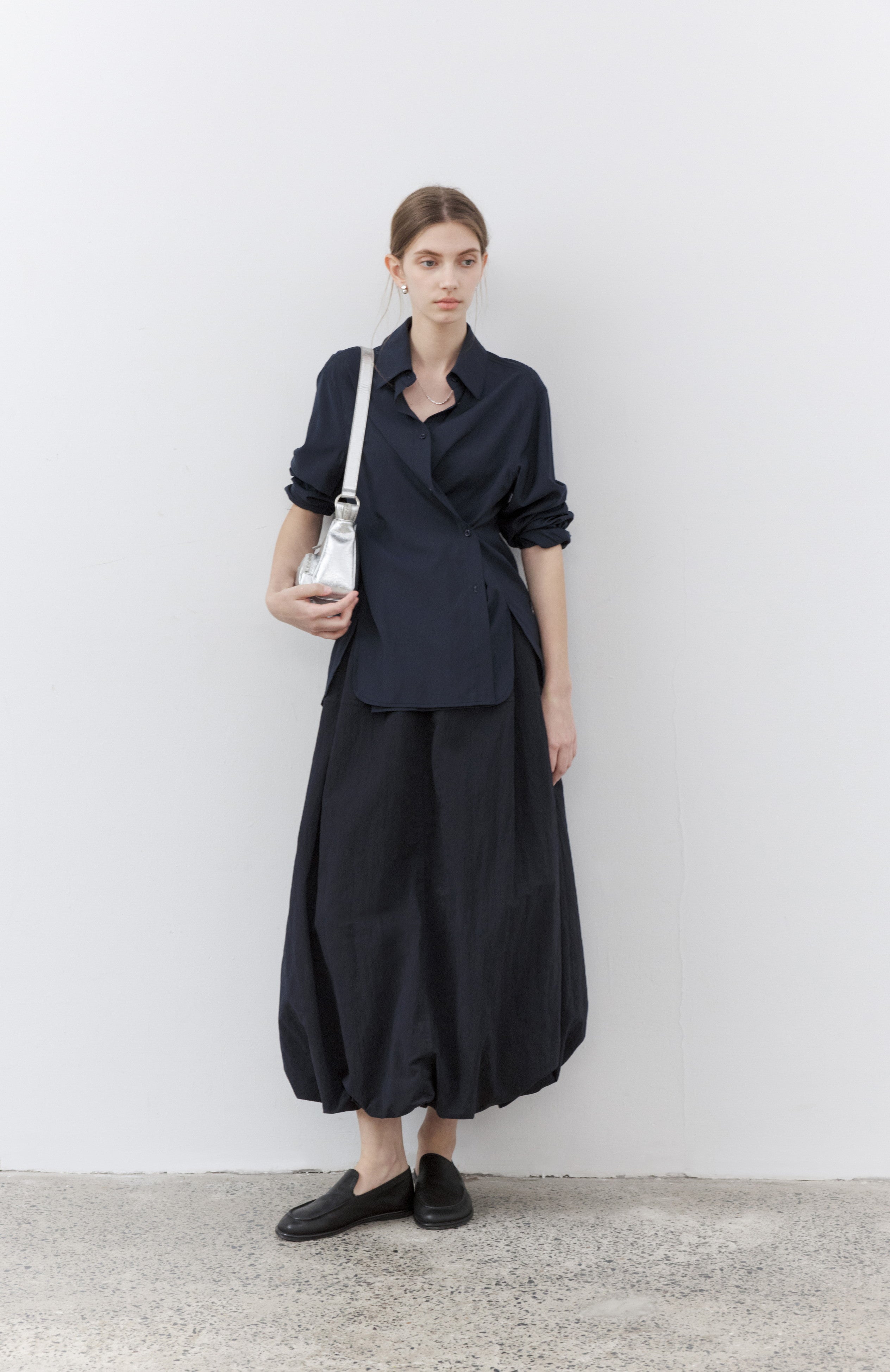 HEM BALLOON WRINKLE SKIRT / 헴 풍선 링클 스커트