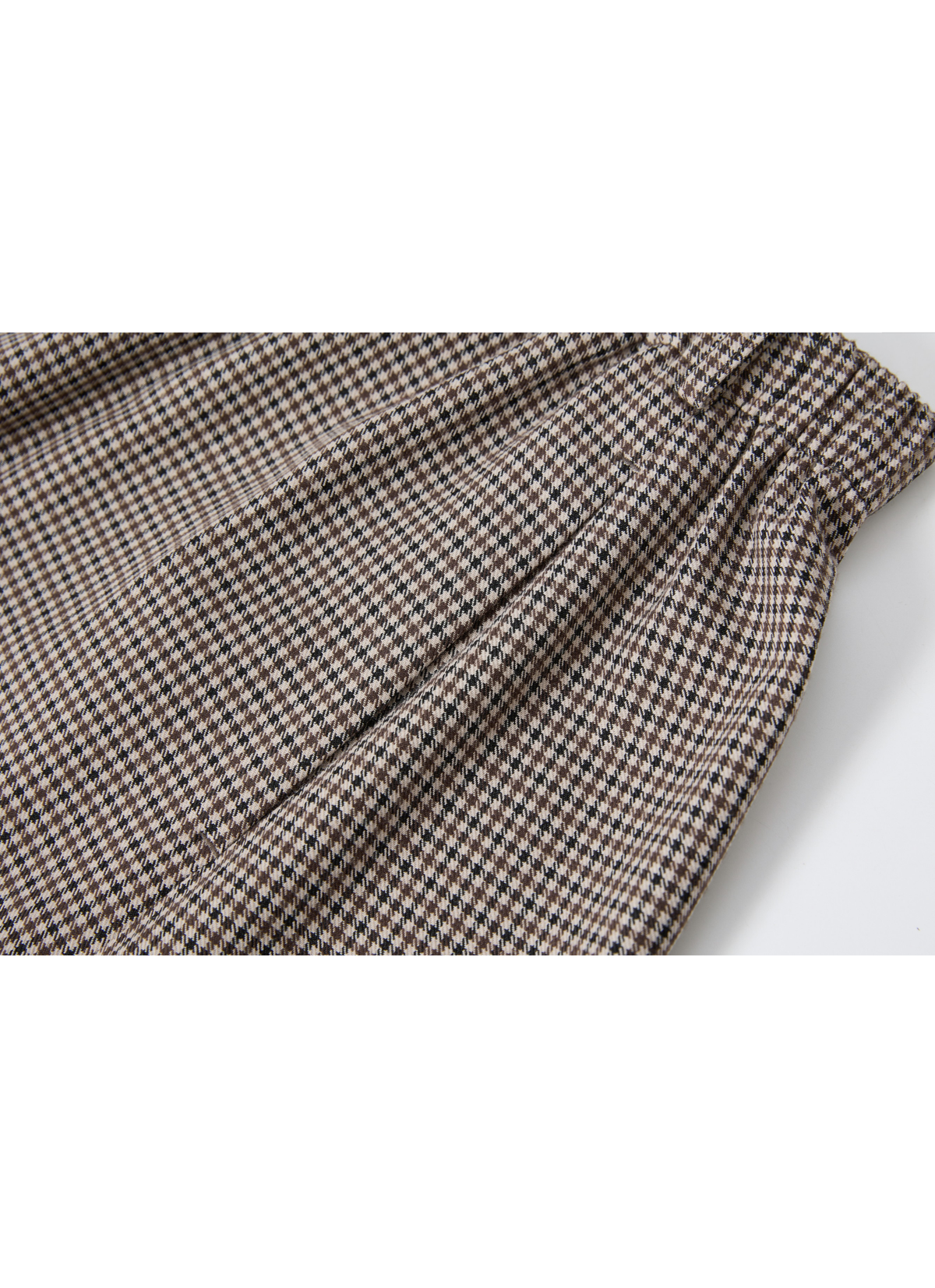 CHECK COCOON WIDE PANTS