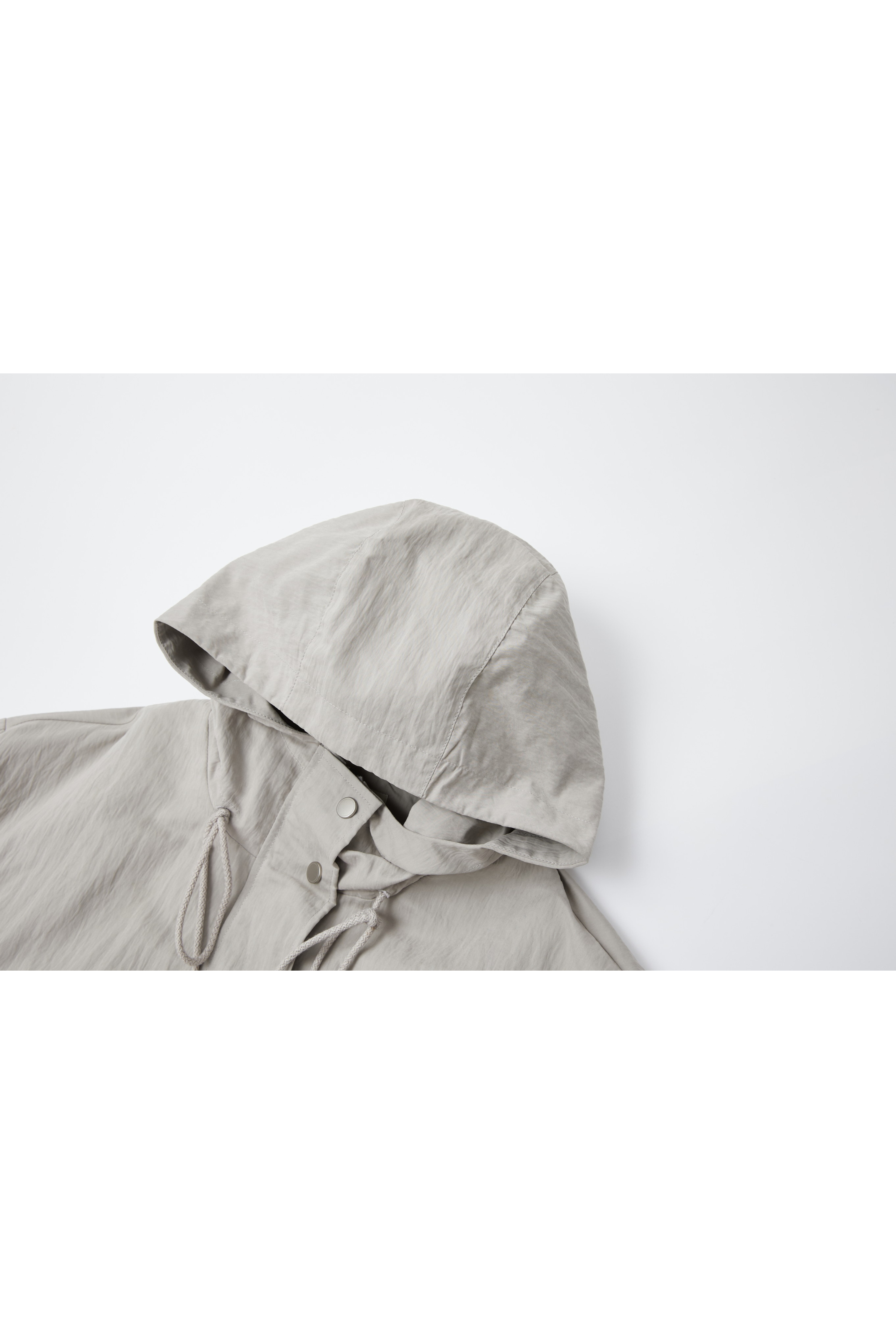 STRING HOOD WRINKLE BLOUSON / 스트링 푸드 링클 블루존