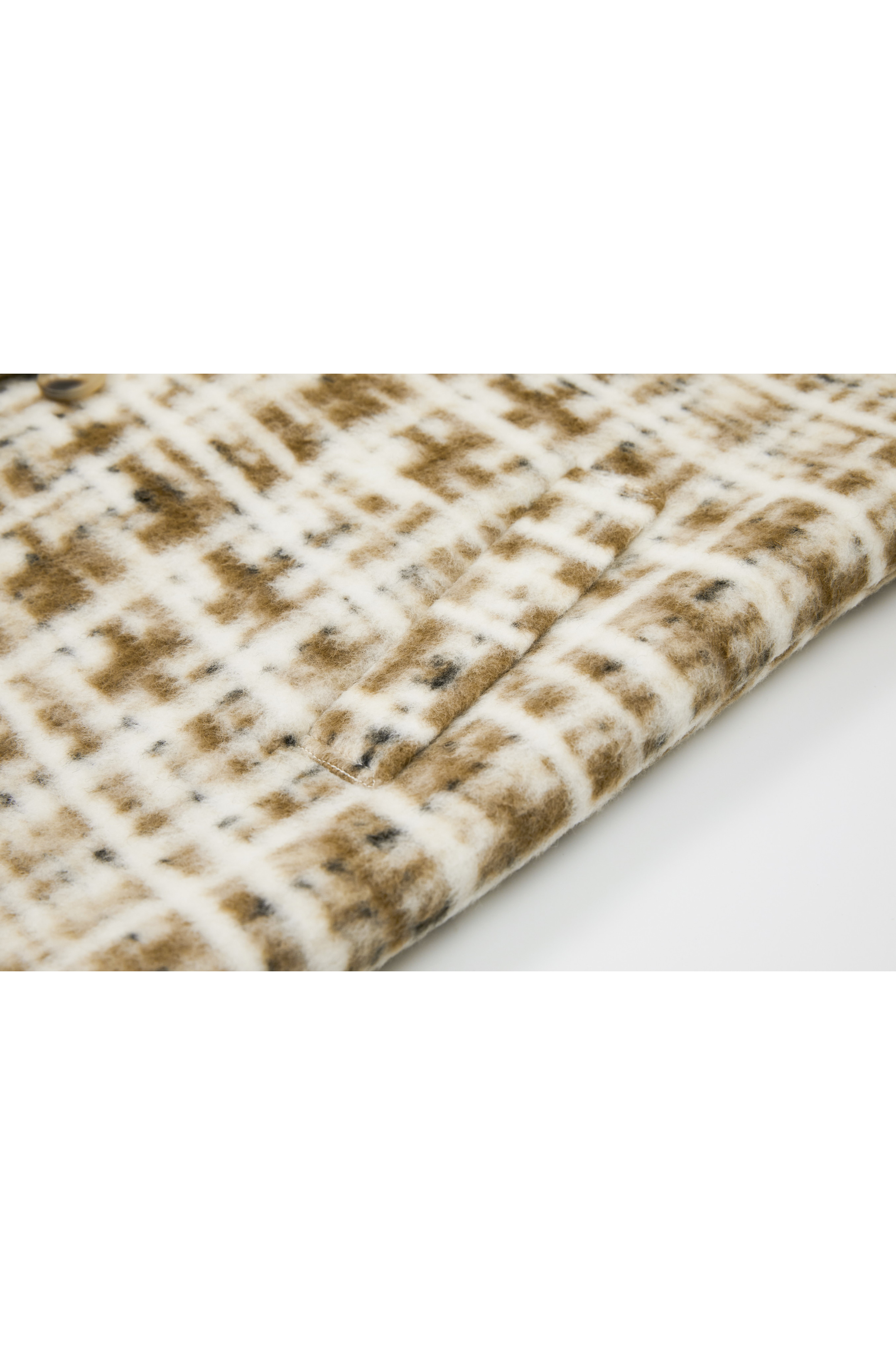 HAZY PLAID DESIGN SOFT JACKET