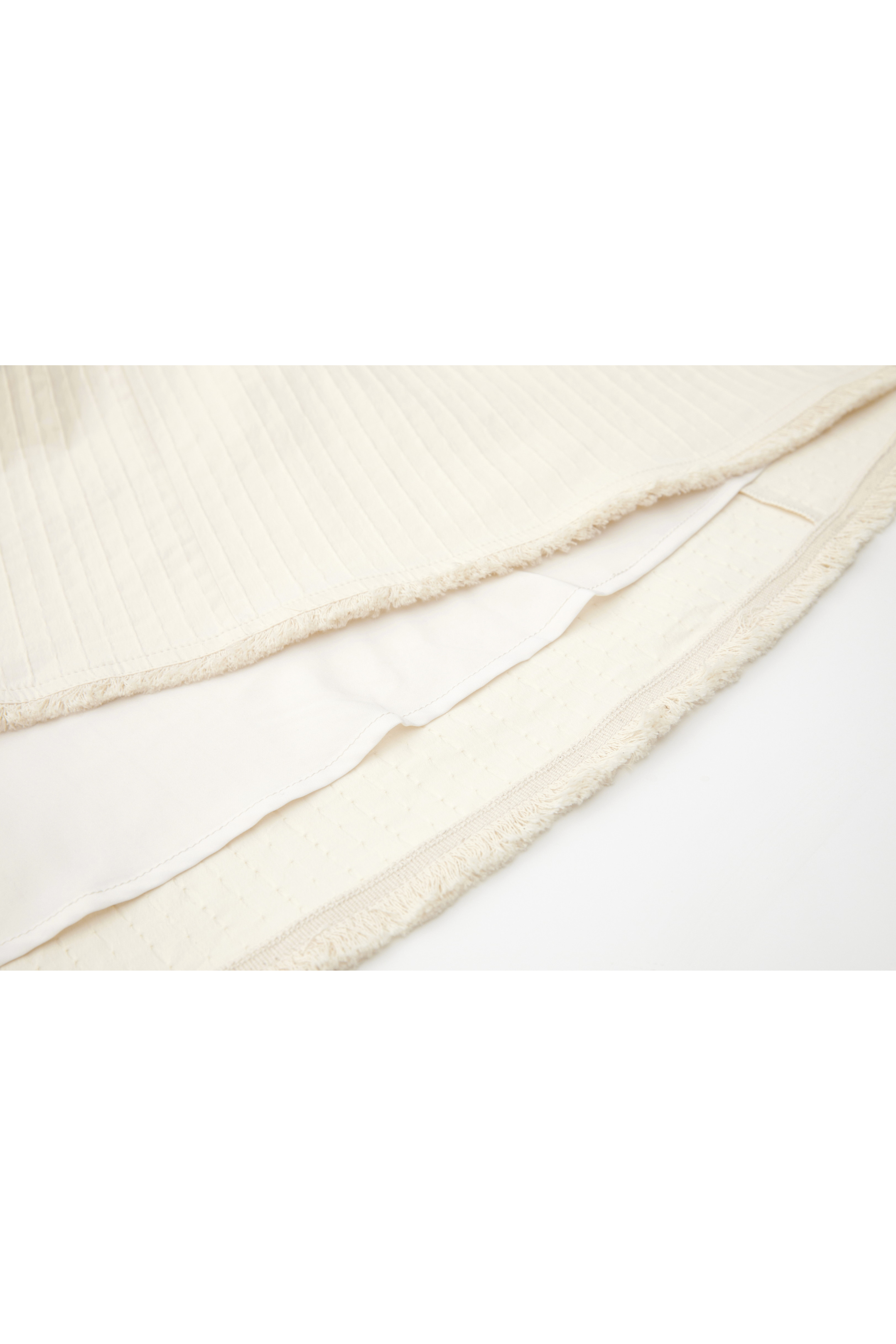 HEM FRINGE WAFFLE SKIRT / ヘムフリンジワッフルスカート
