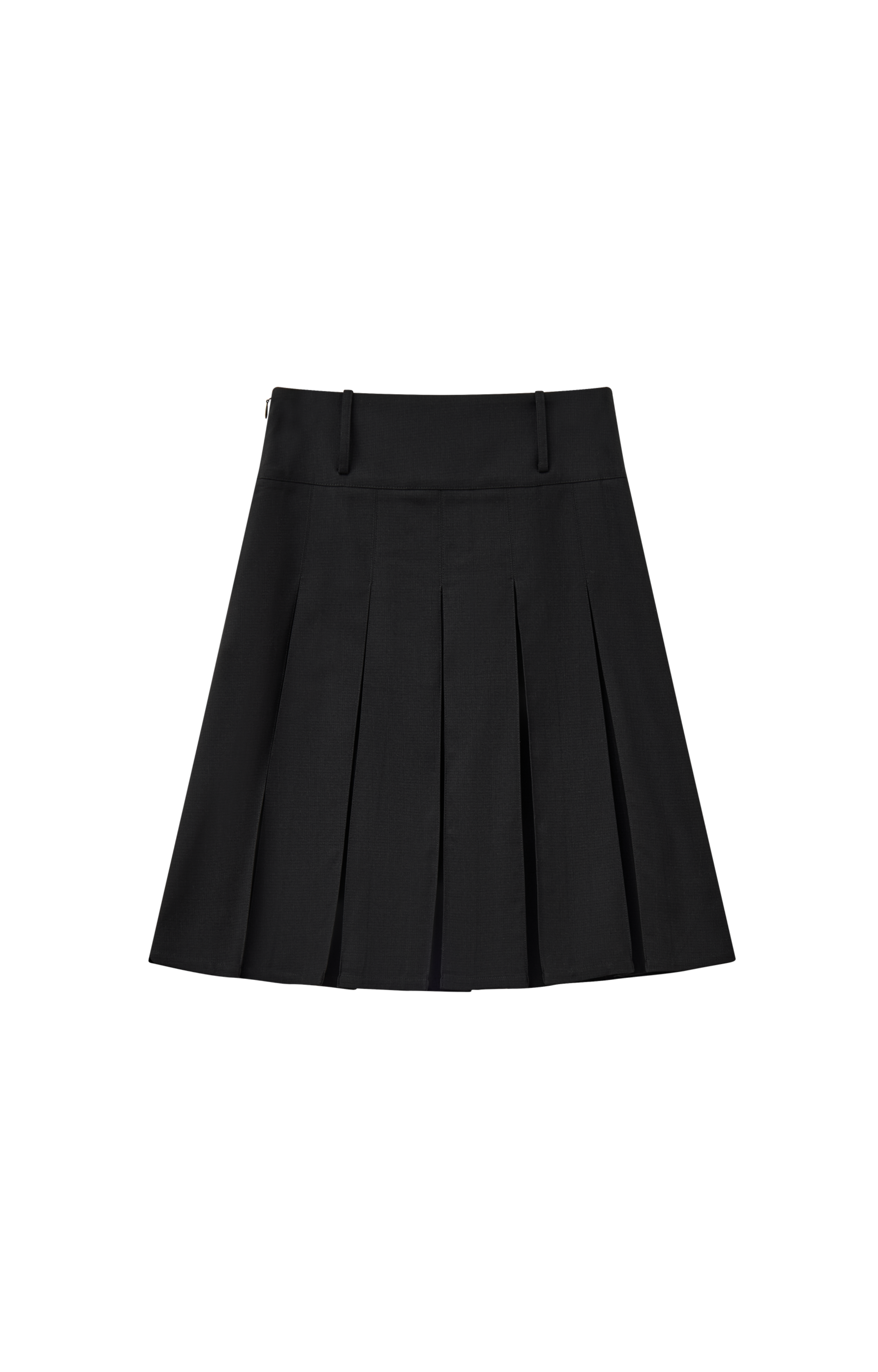 REVERSIBLE PLEATED MIDI SKIRT