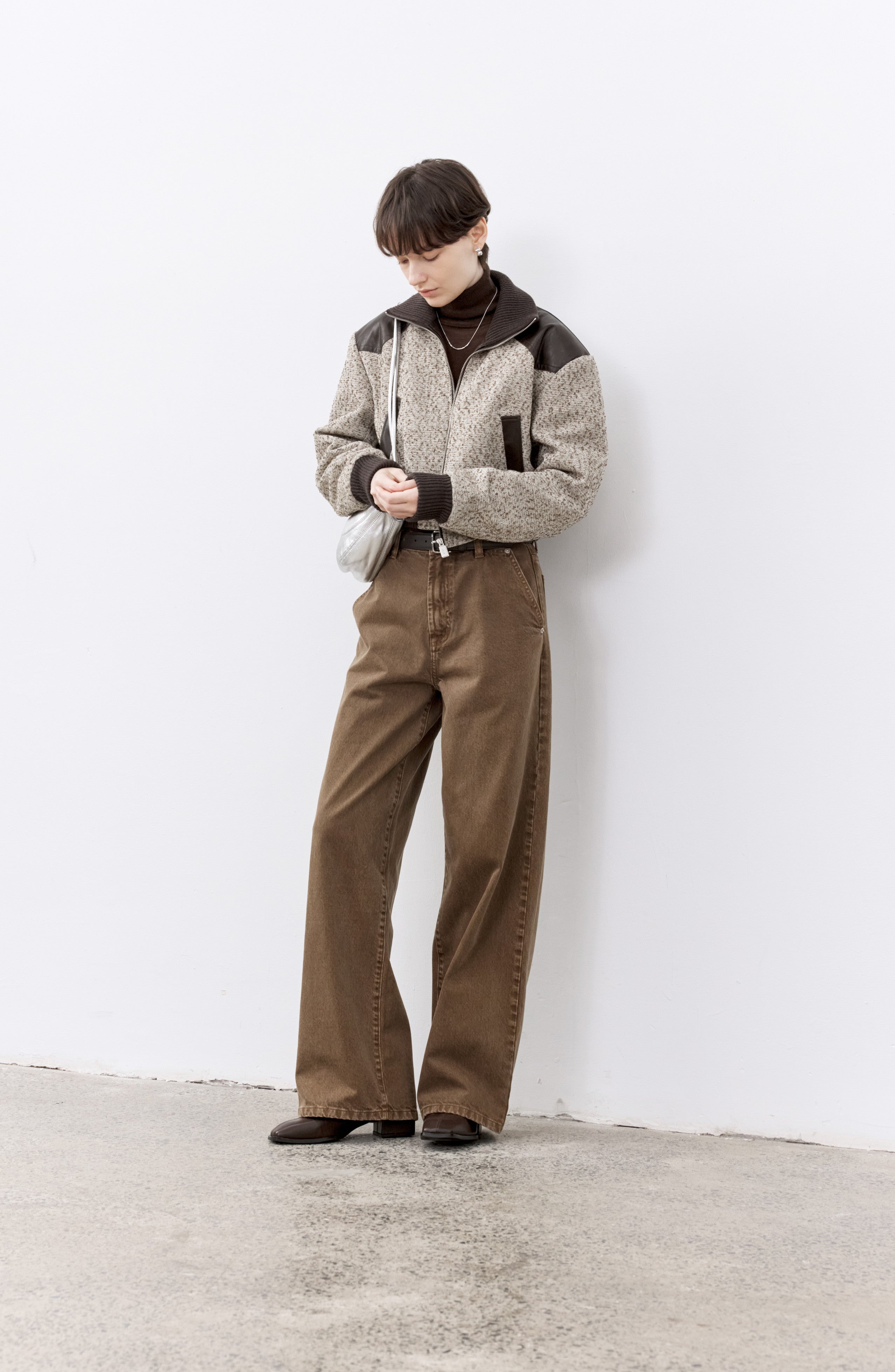 MIXED DESIGN SHORT JACKET
