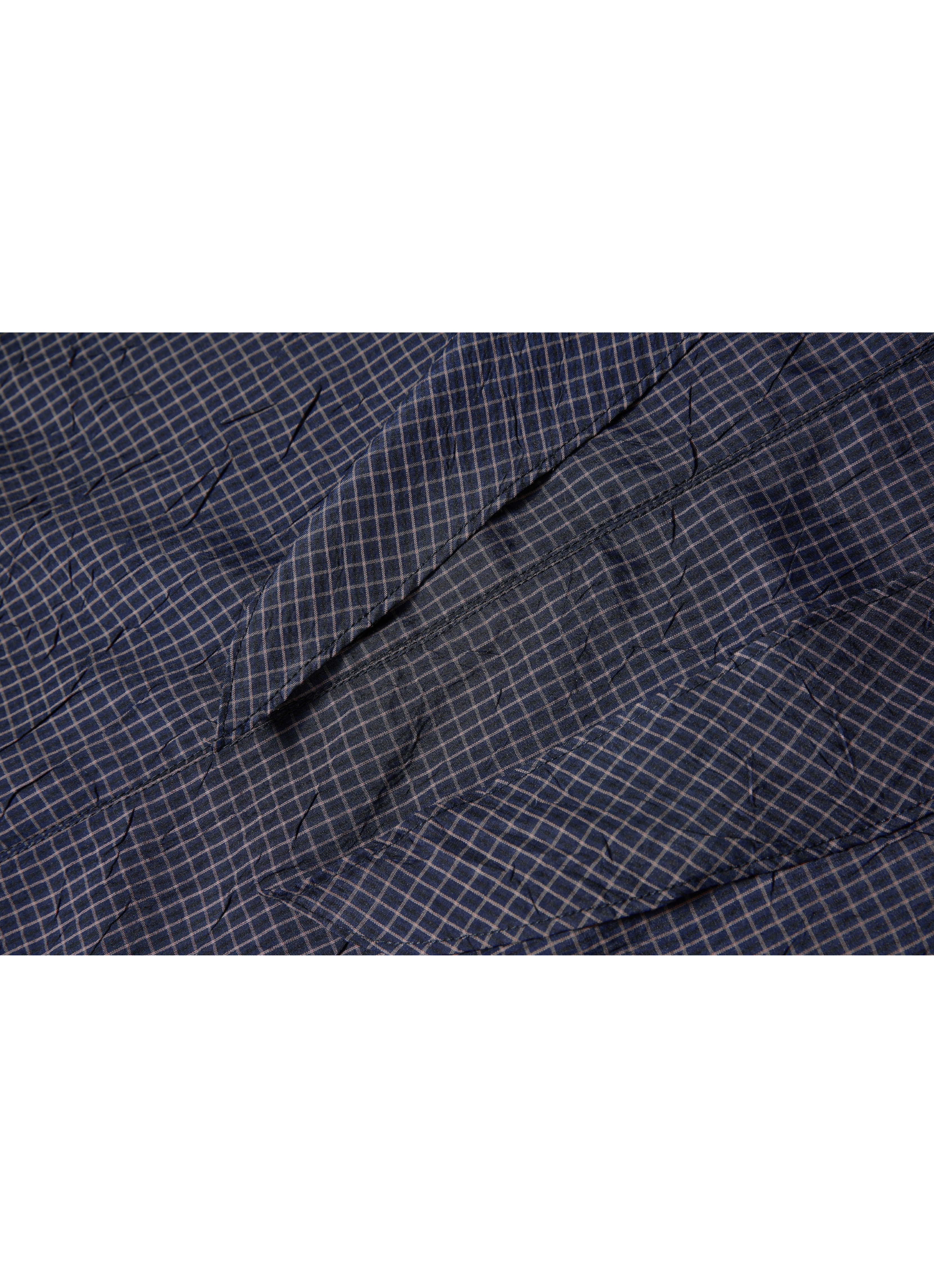 GRID CHECK SCARF SHIRT
