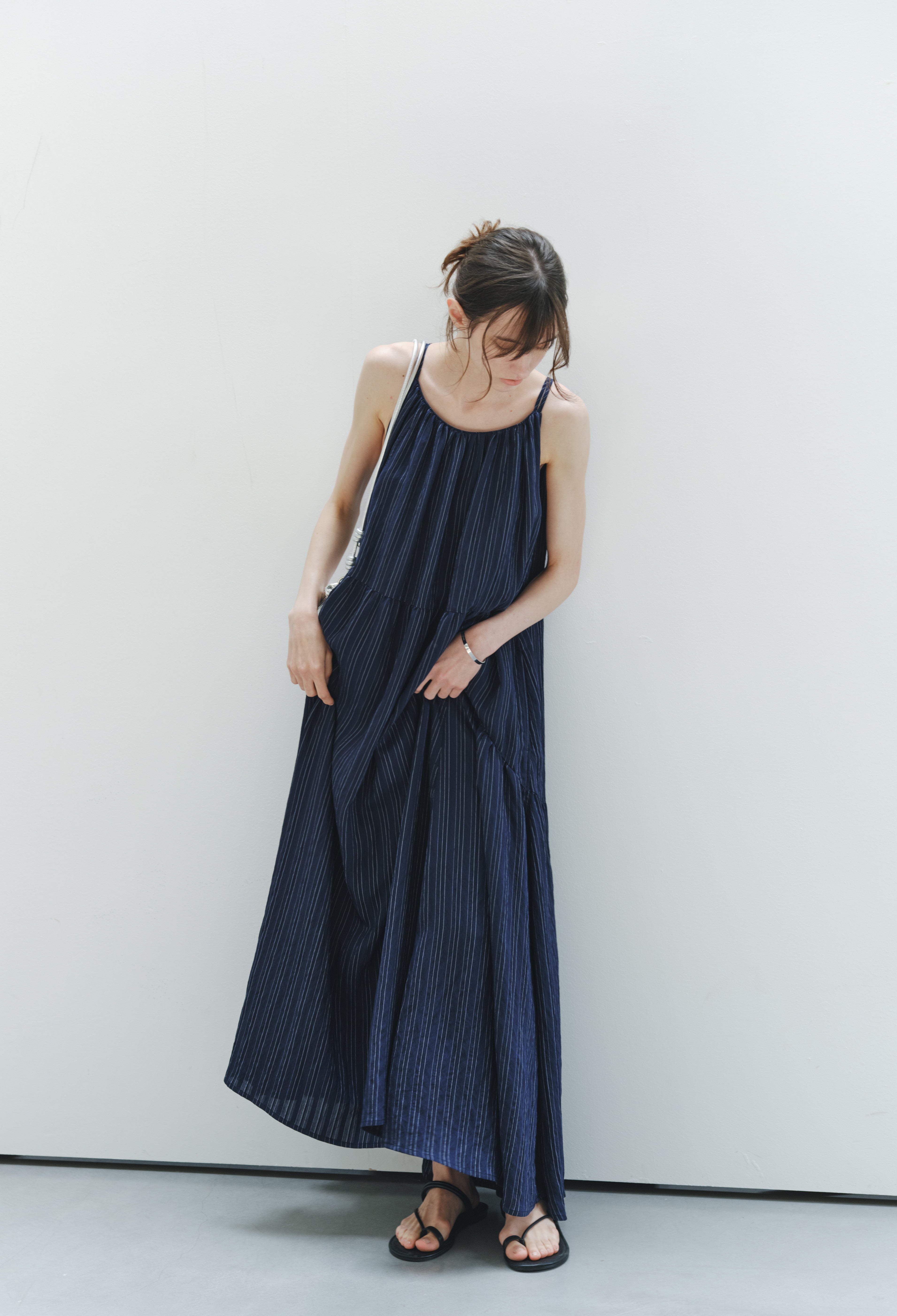 NAVY BLUE STRIPE DRESS