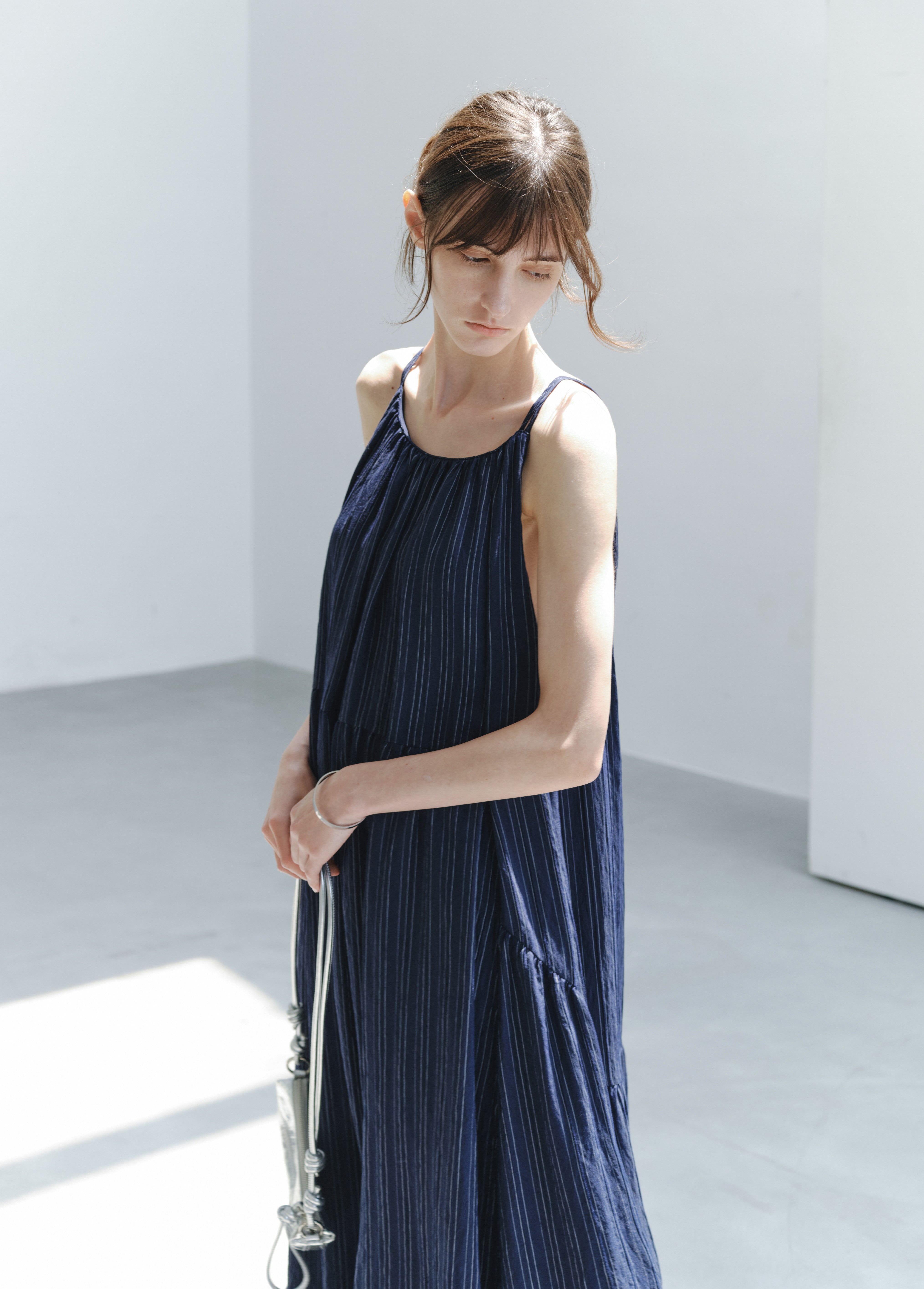 NAVY BLUE STRIPE DRESS