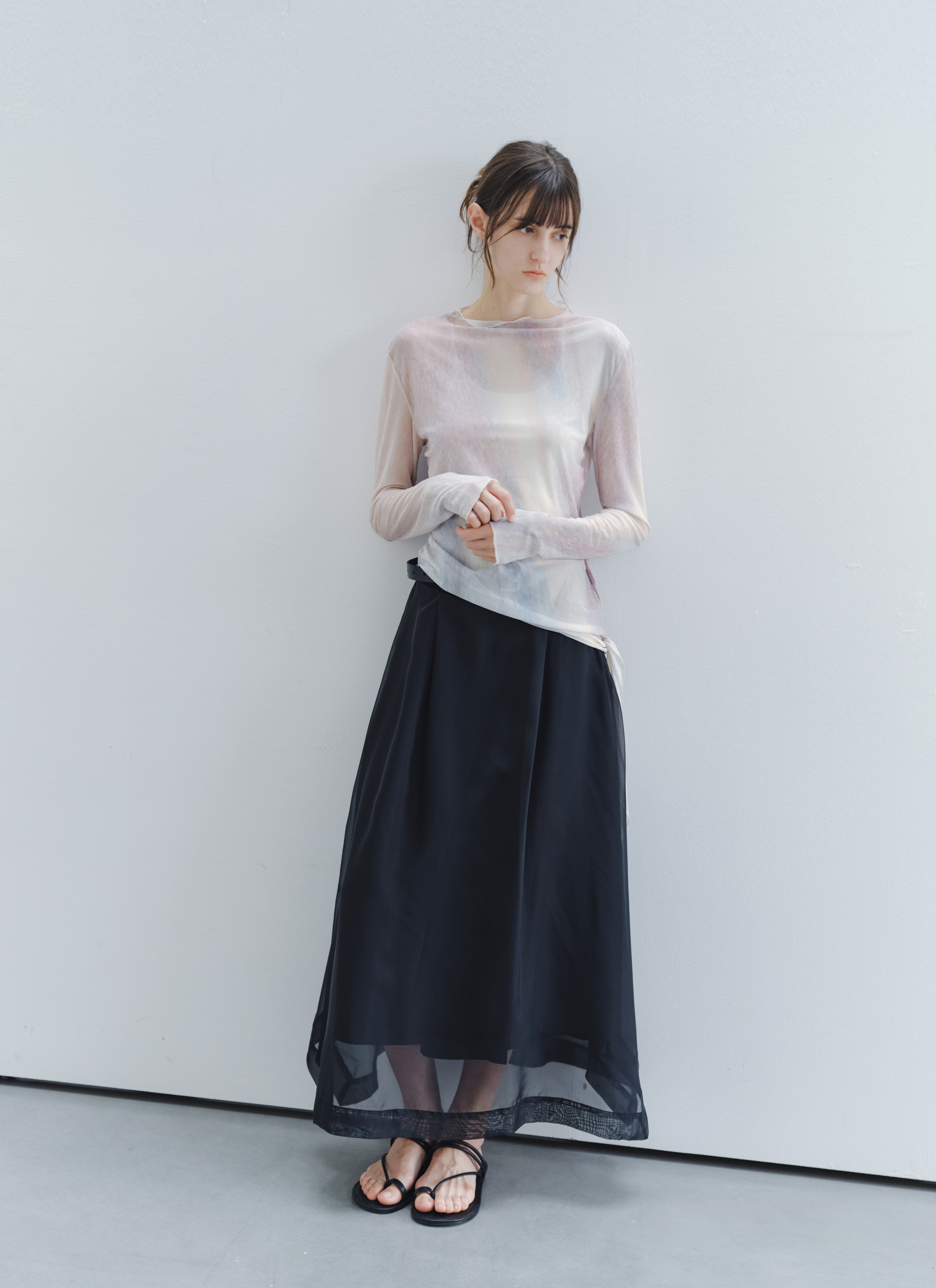 GLOW TIE SHEER TOP