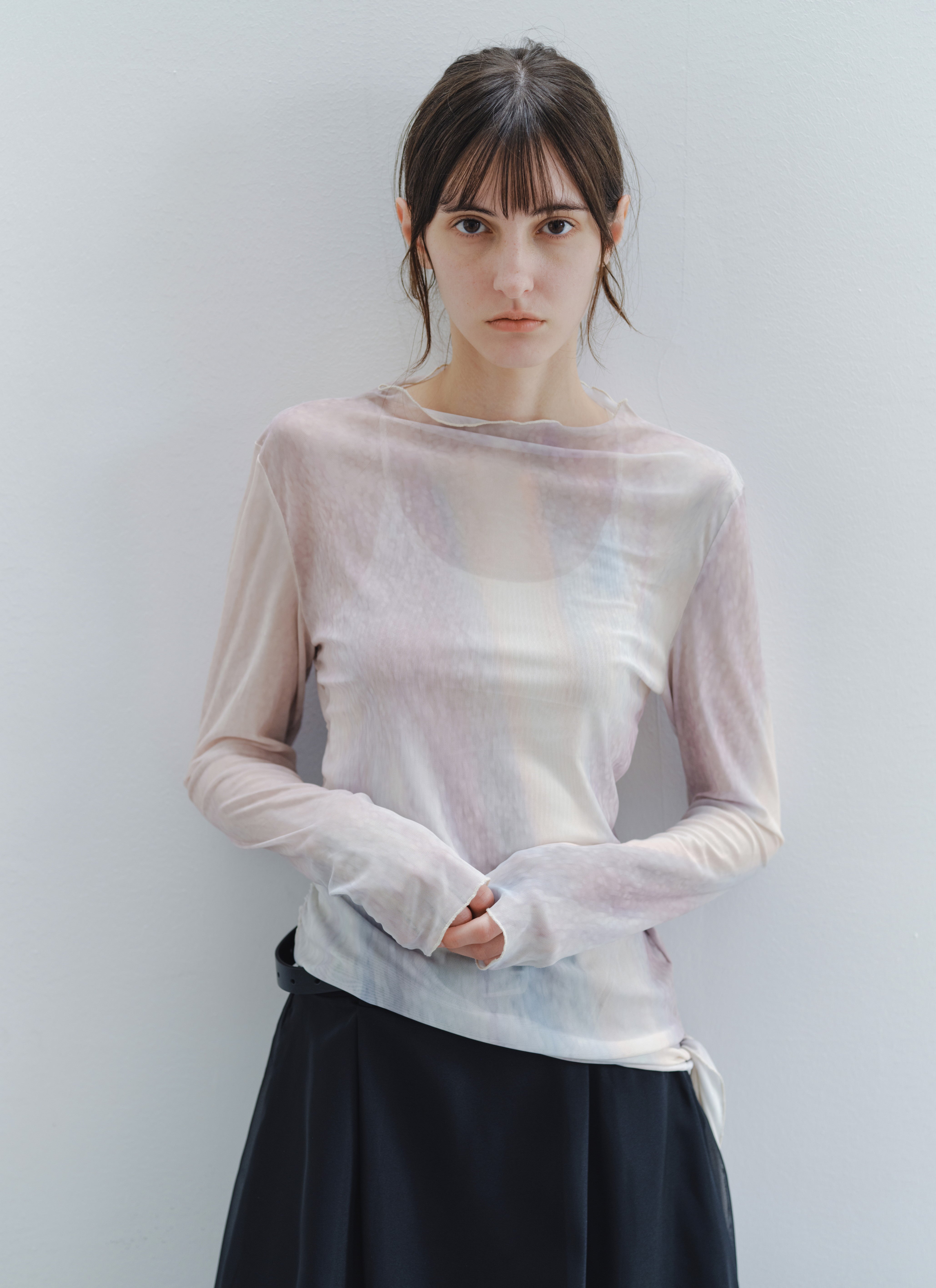 GLOW TIE SHEER TOP