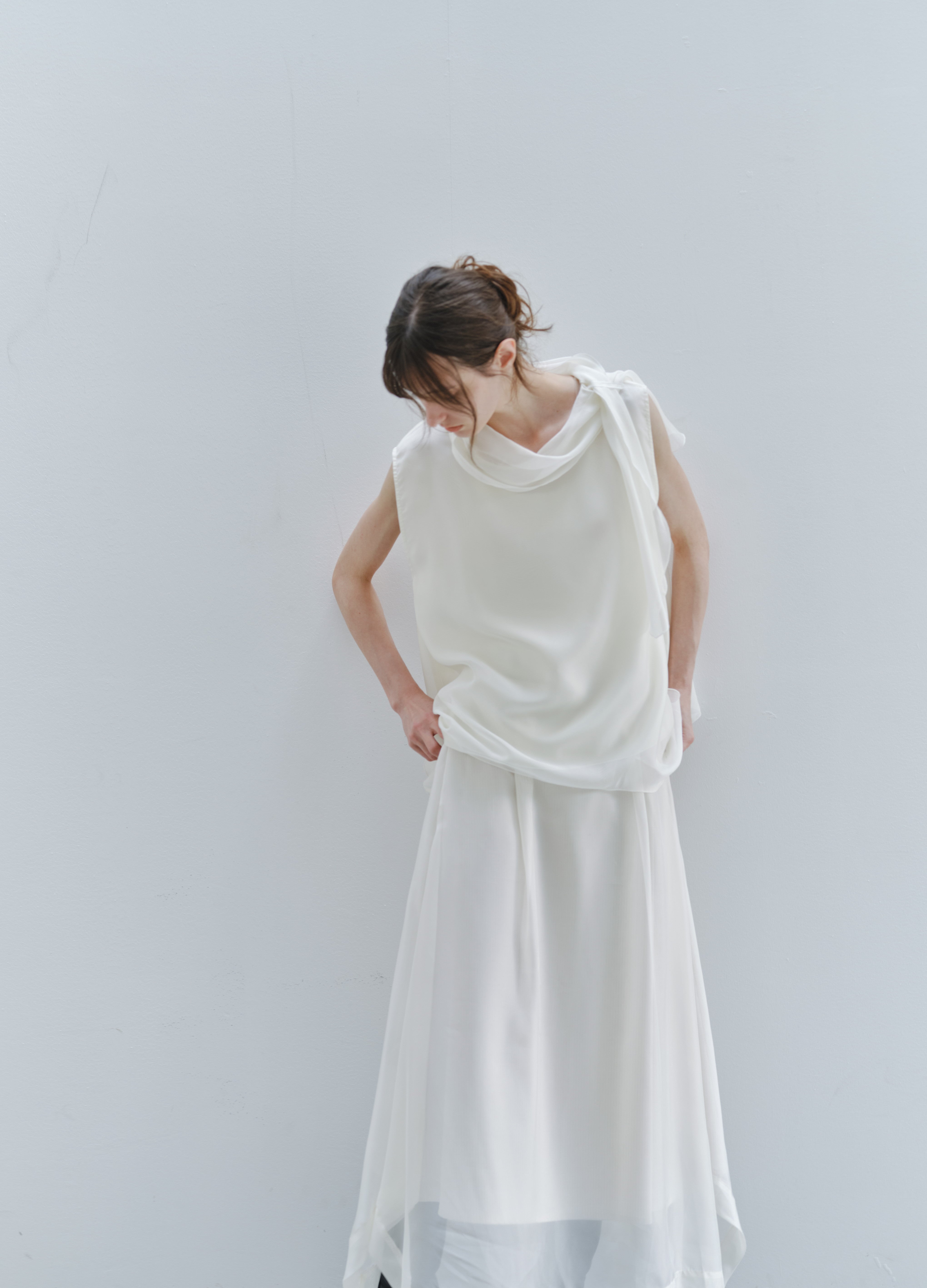 SHEER VEIL LAYERED BLOUSE