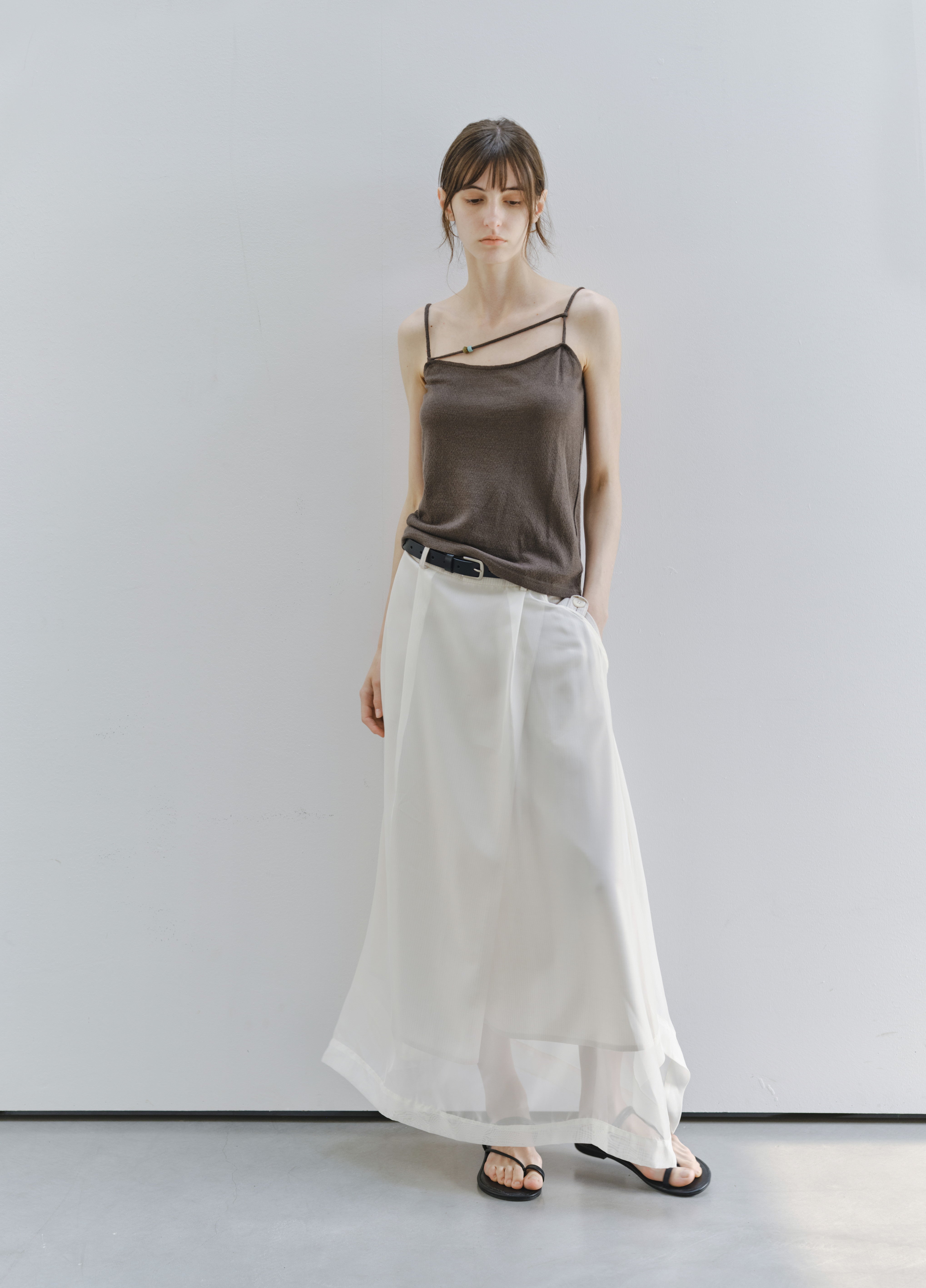 SHEER VEIL LAYERED SKIRT