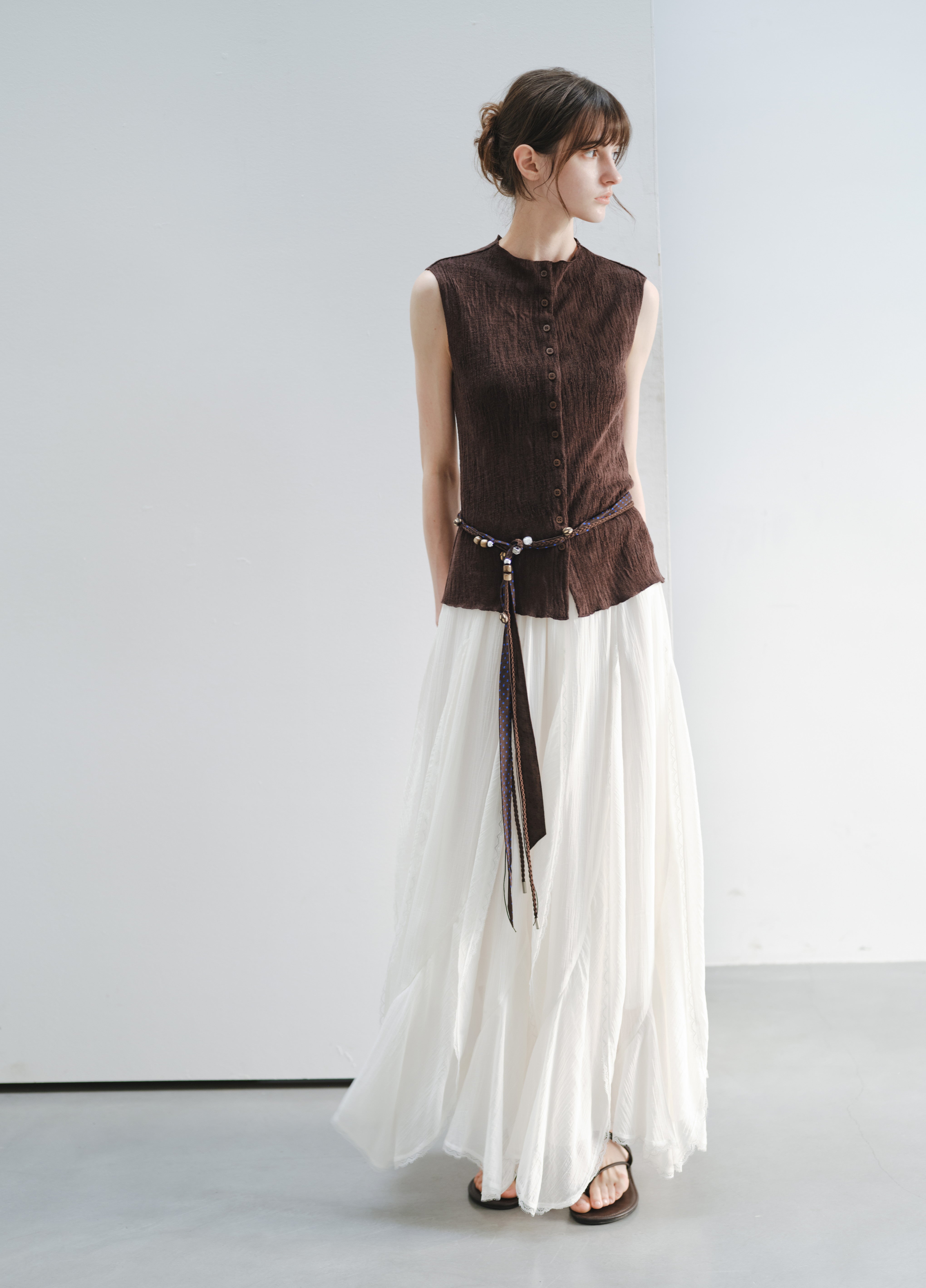 WOOD GRAIN FIT TOP