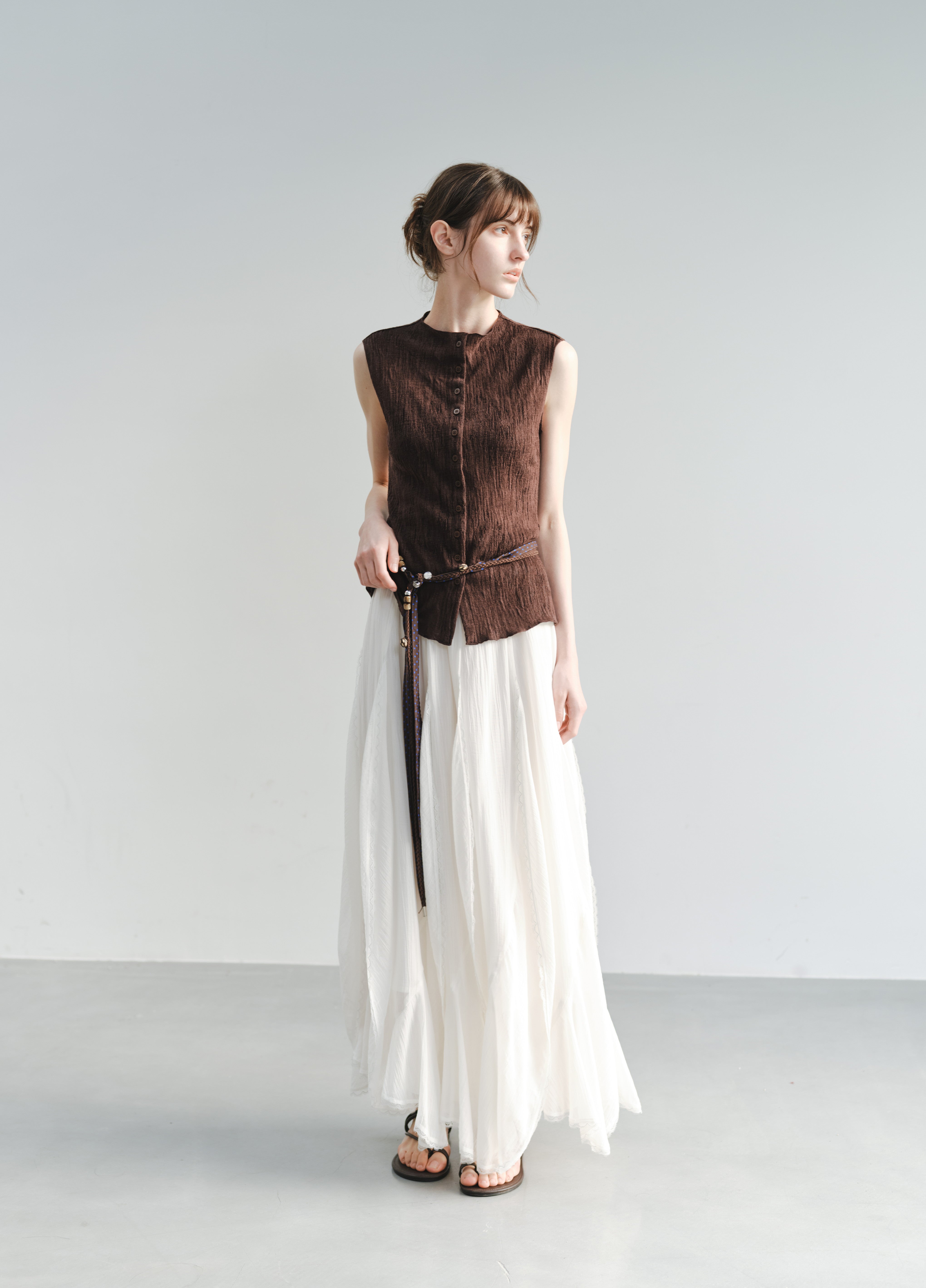 WOOD GRAIN FIT TOP