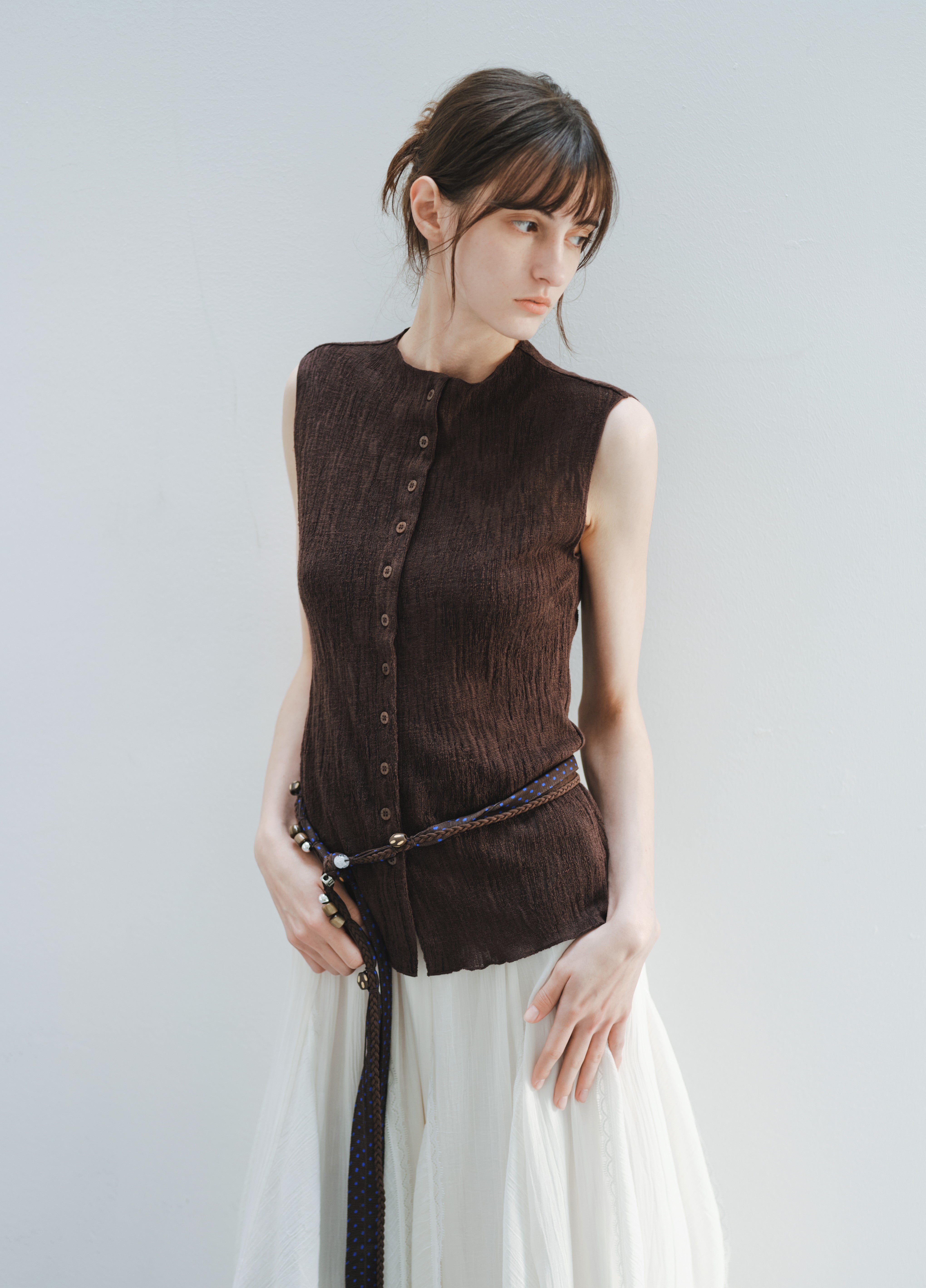 WOOD GRAIN FIT TOP