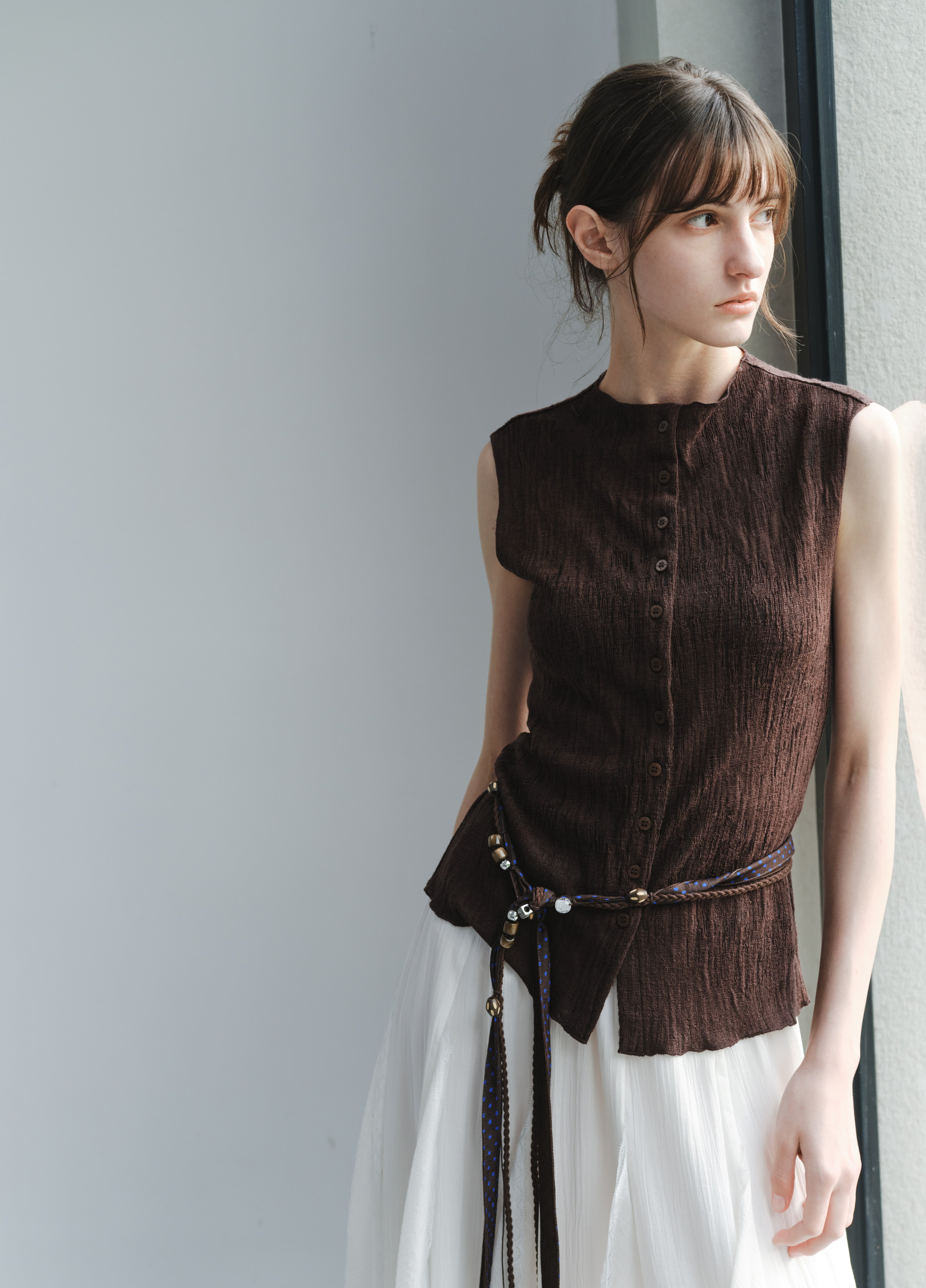 WOOD GRAIN FIT TOP