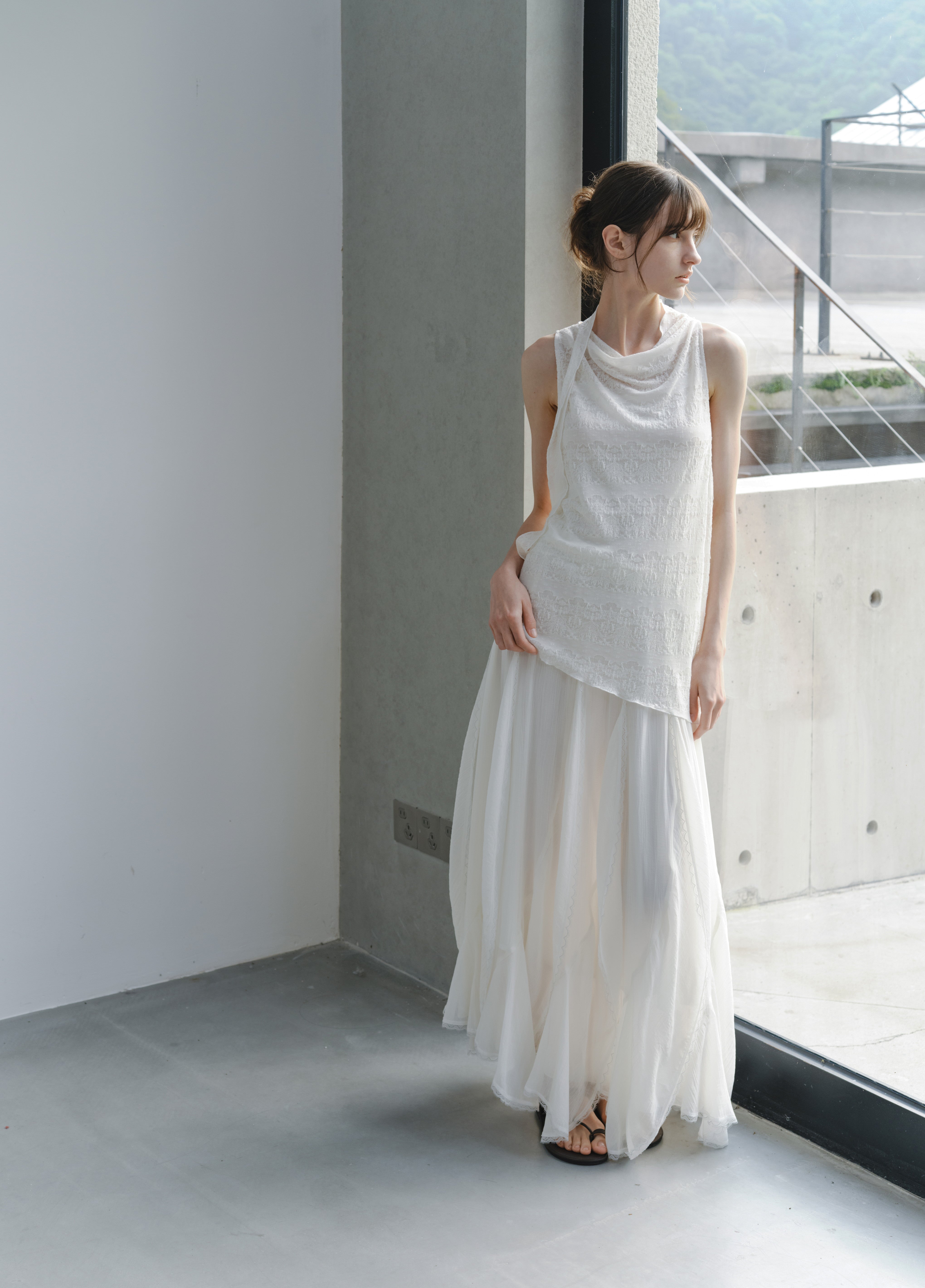 FRILL LACE TIERED SKIRT