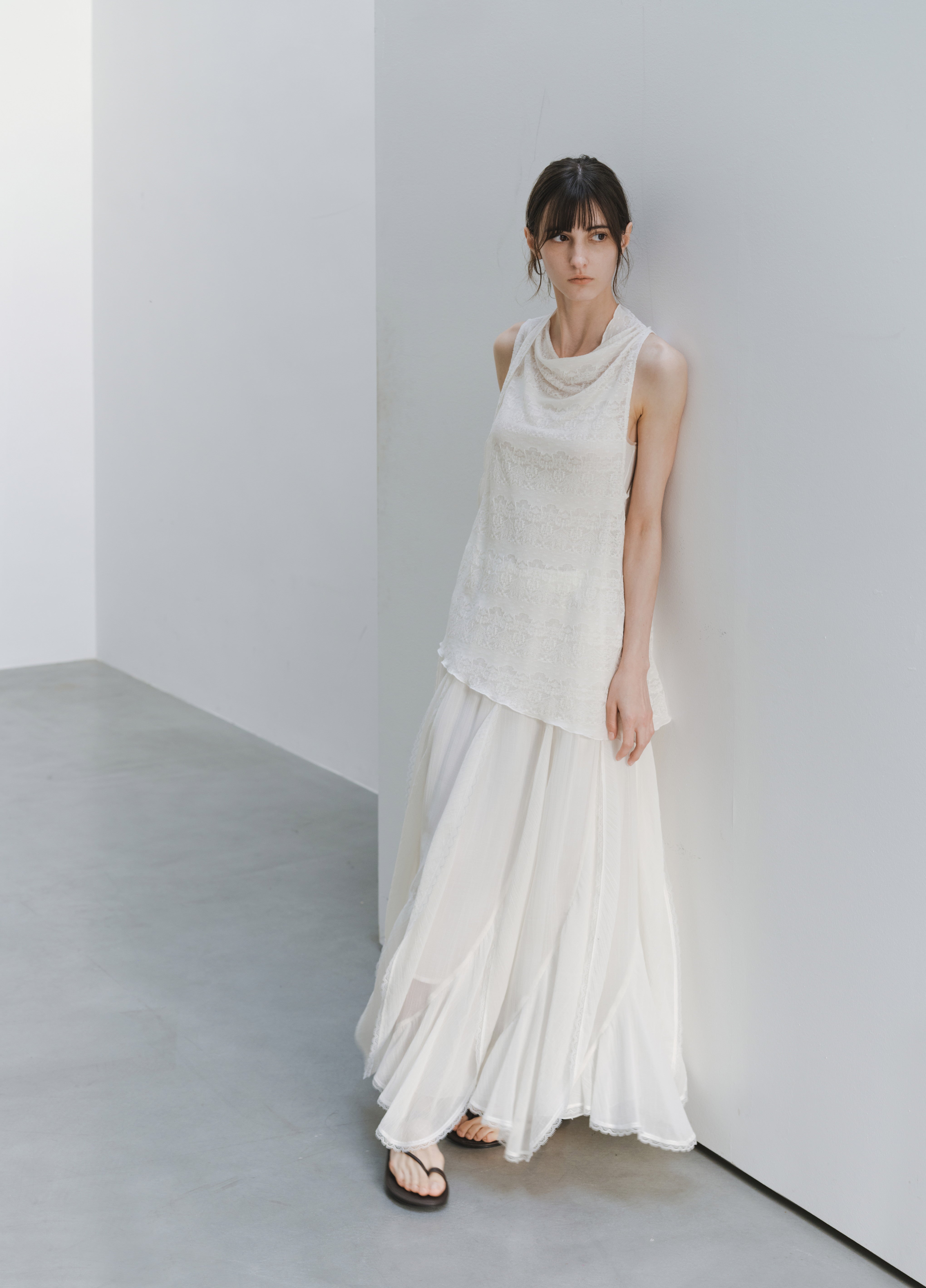 FRILL LACE TIERED SKIRT