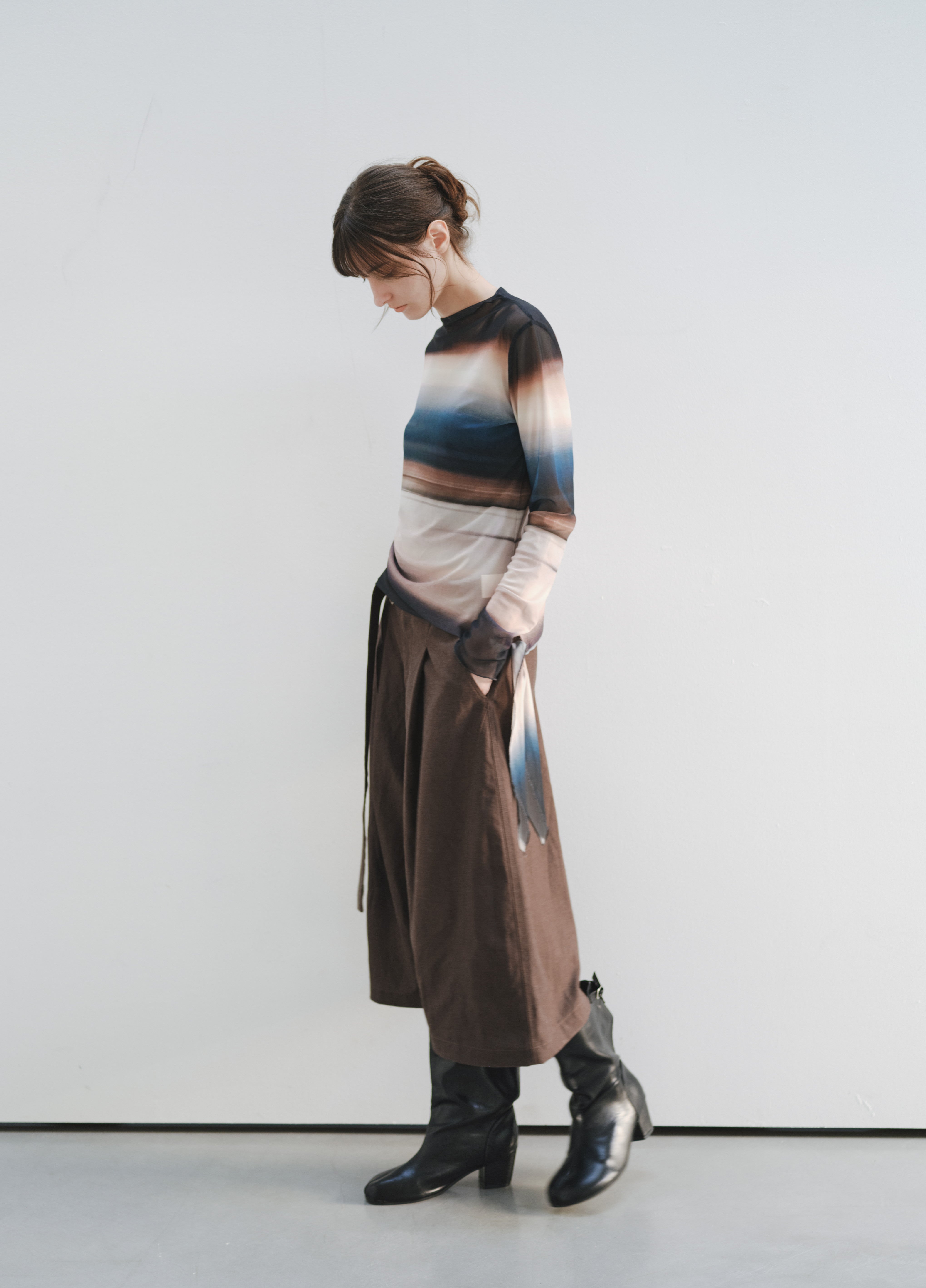 GLOW TIE SHEER TOP