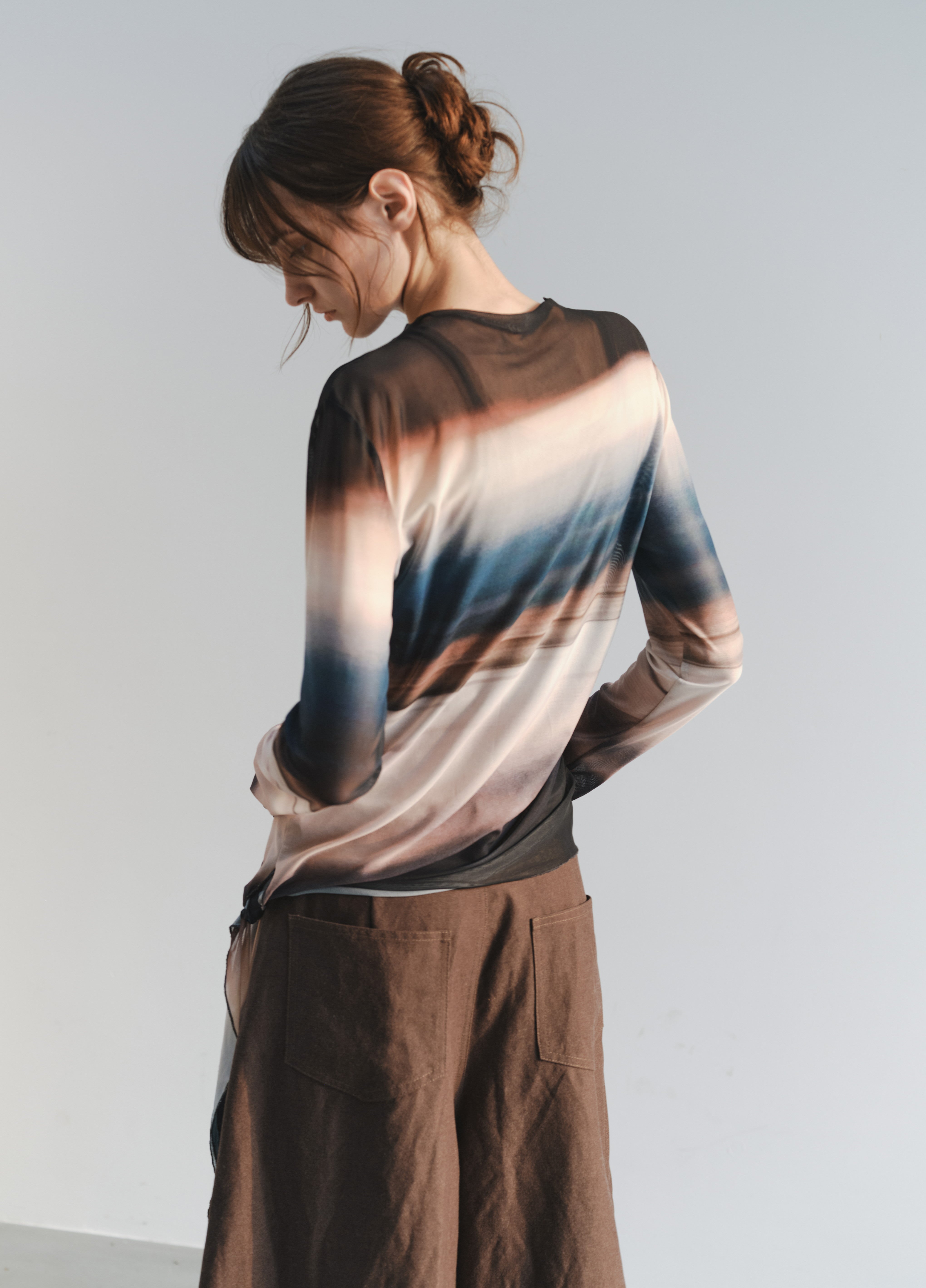 GLOW TIE SHEER TOP