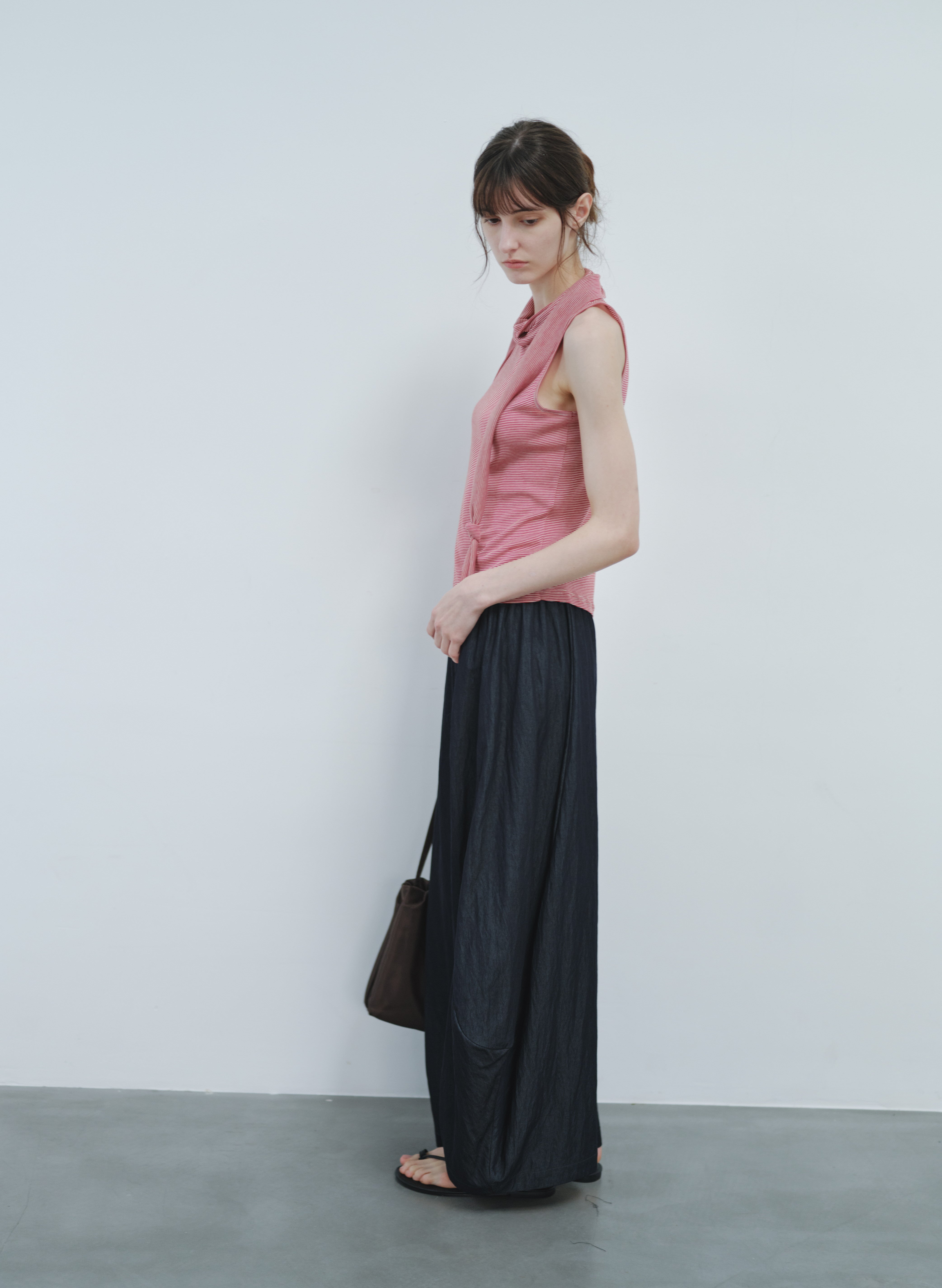 COCOON DRAPE WIDE PANTS