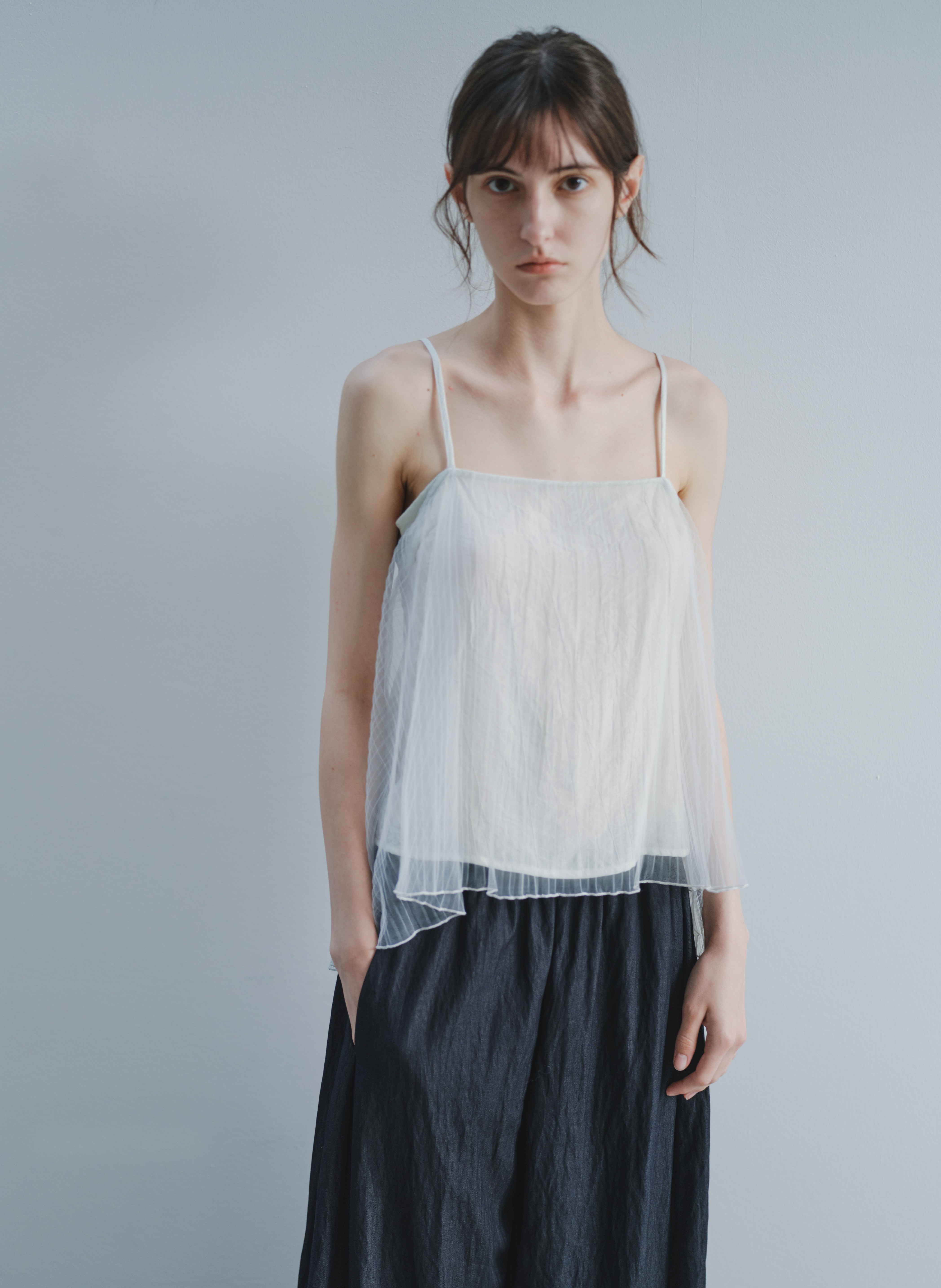 TULLE LAYERED CAMI TOP