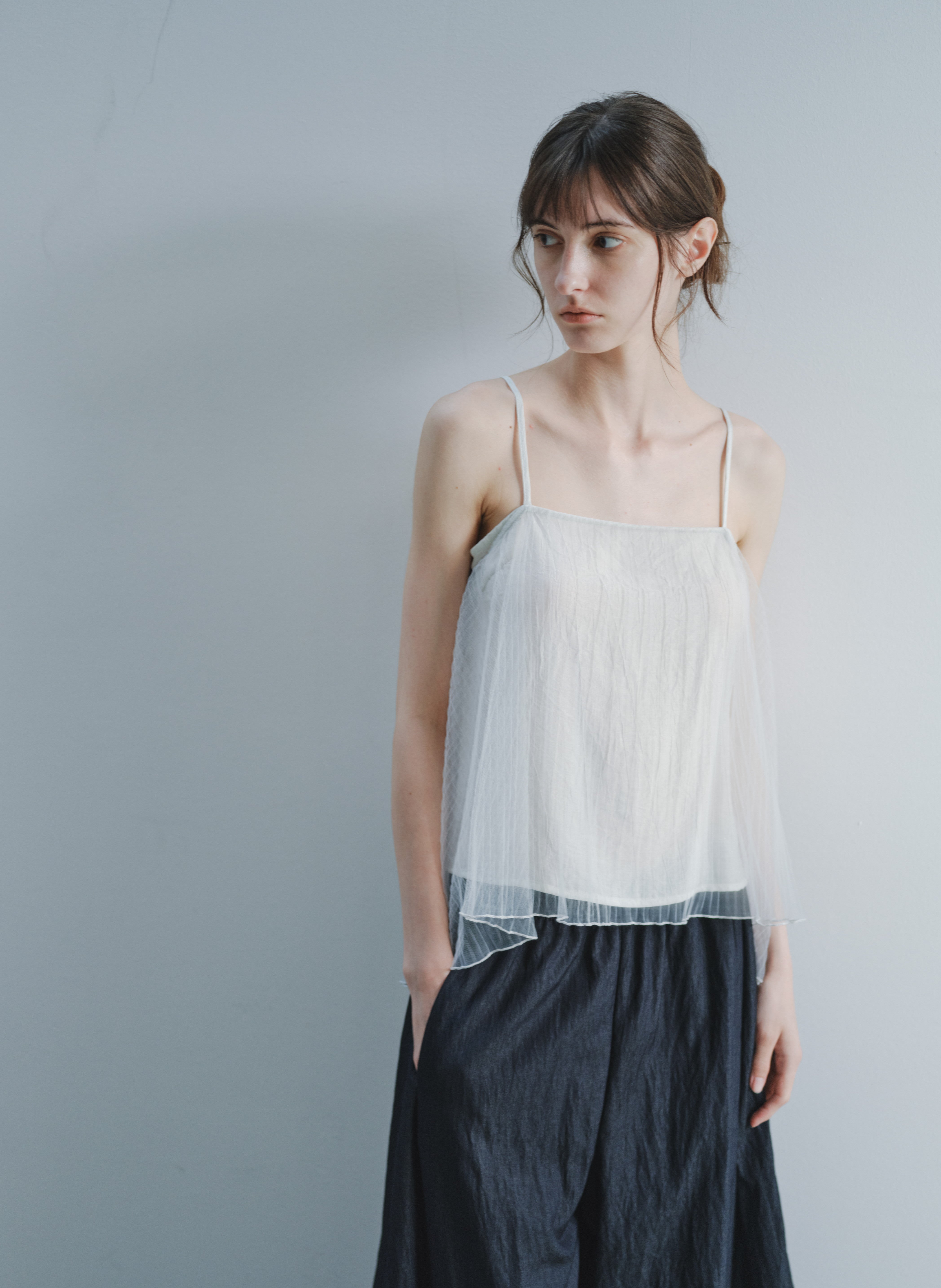 TULLE LAYERED CAMI TOP