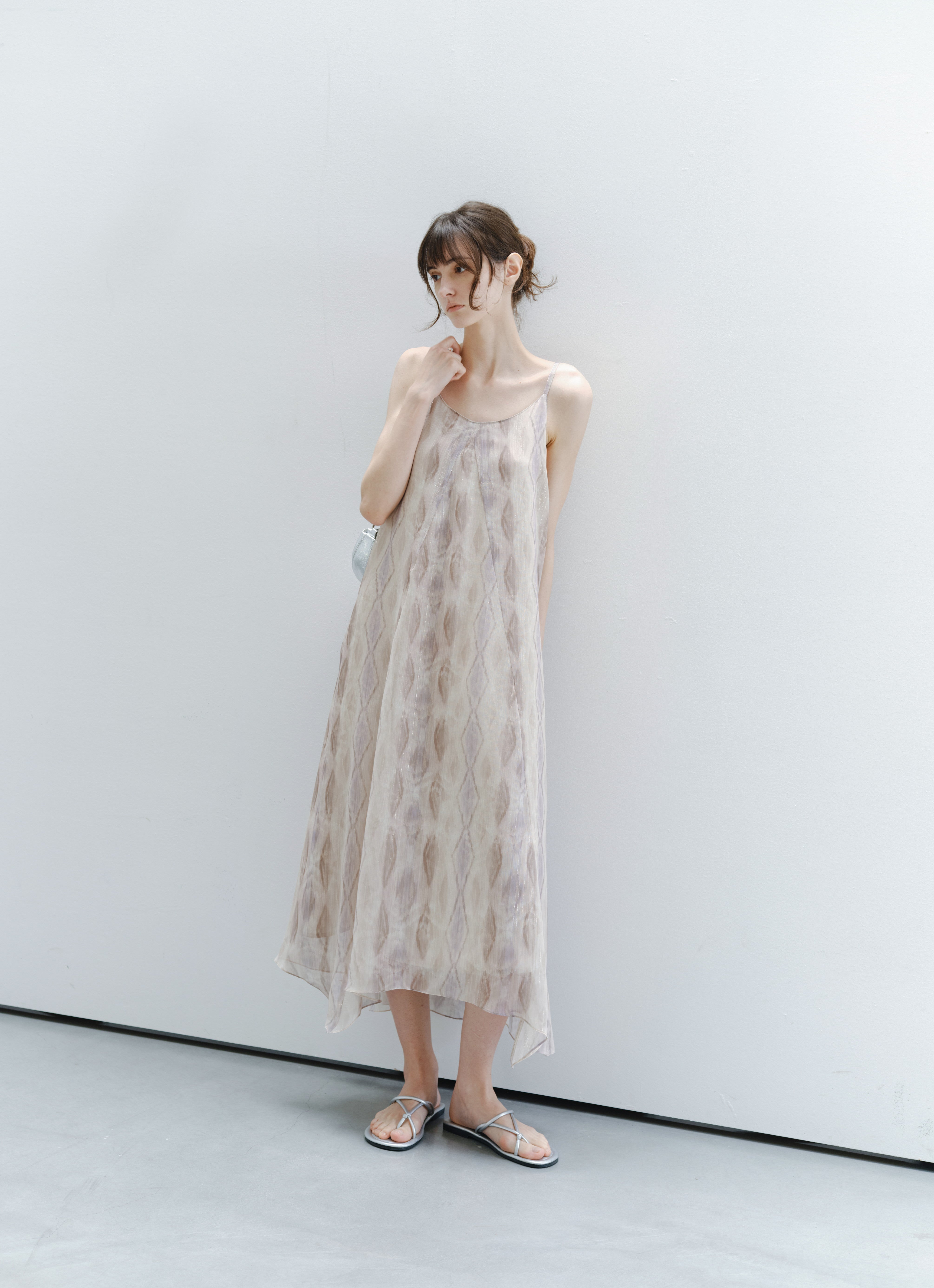 LAYERED SHEER FLORAL DRESS