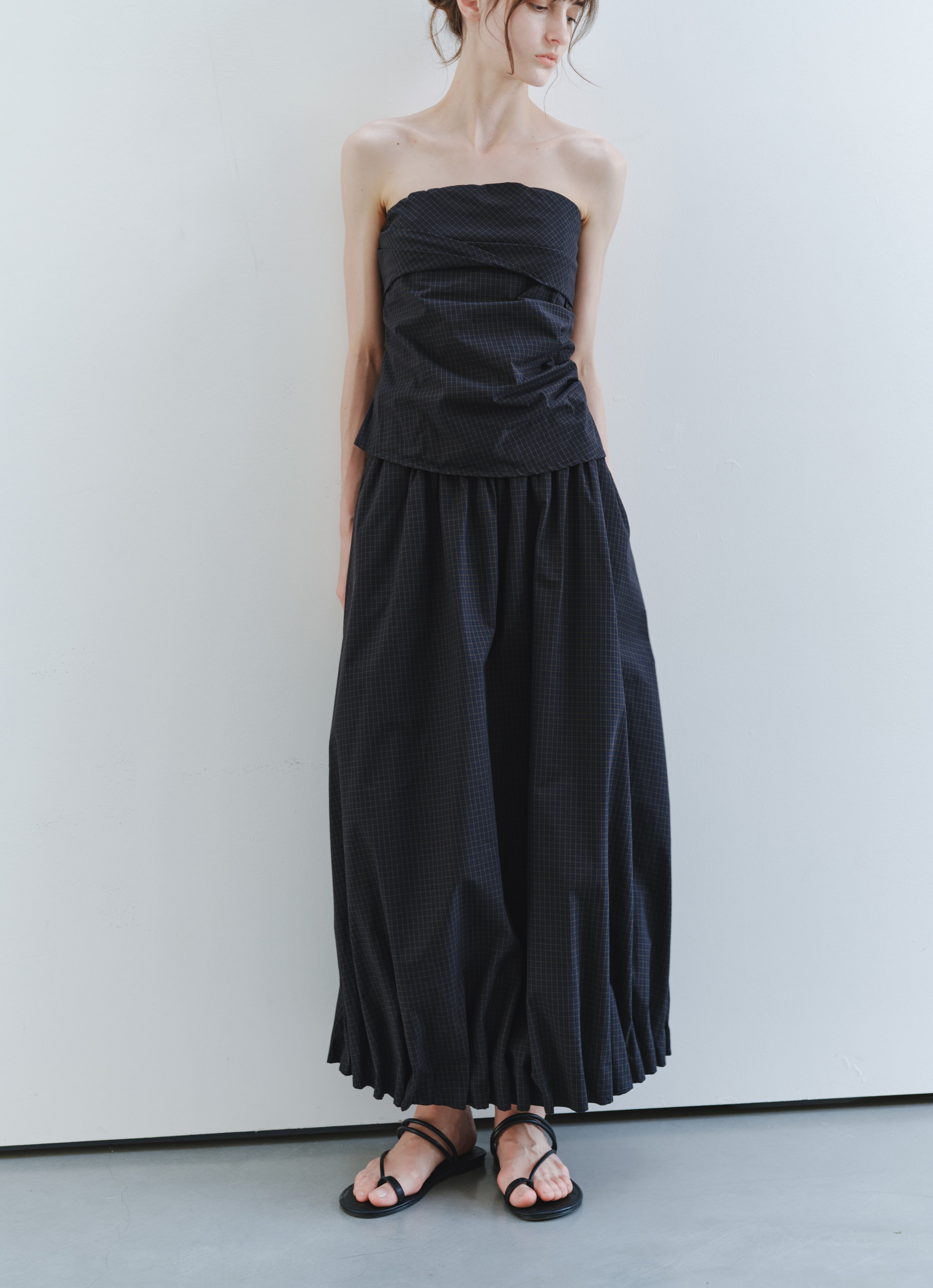 GATHERED HEM BALLOON SKIRT