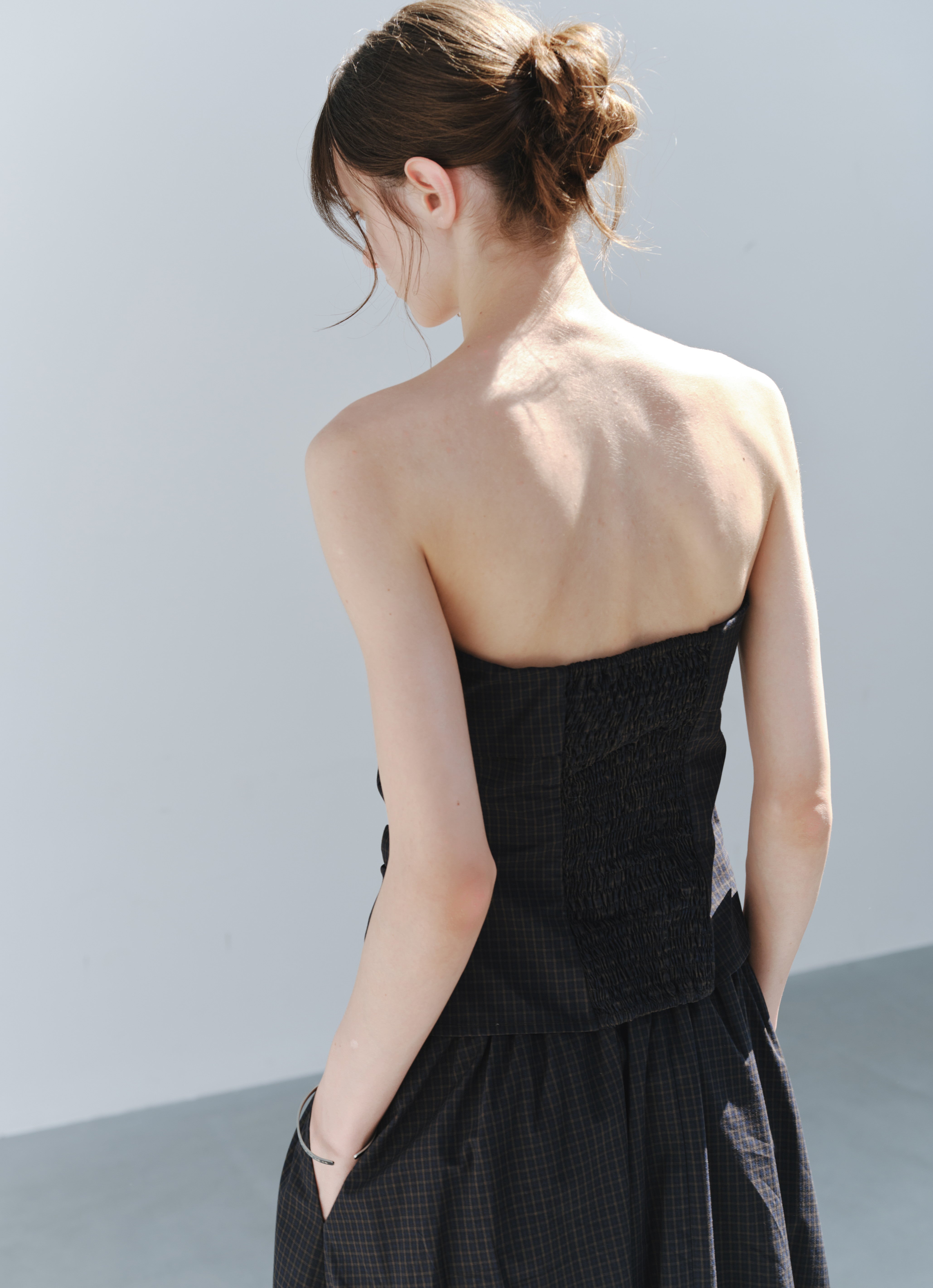 SOFT GATHER WRAP TOP