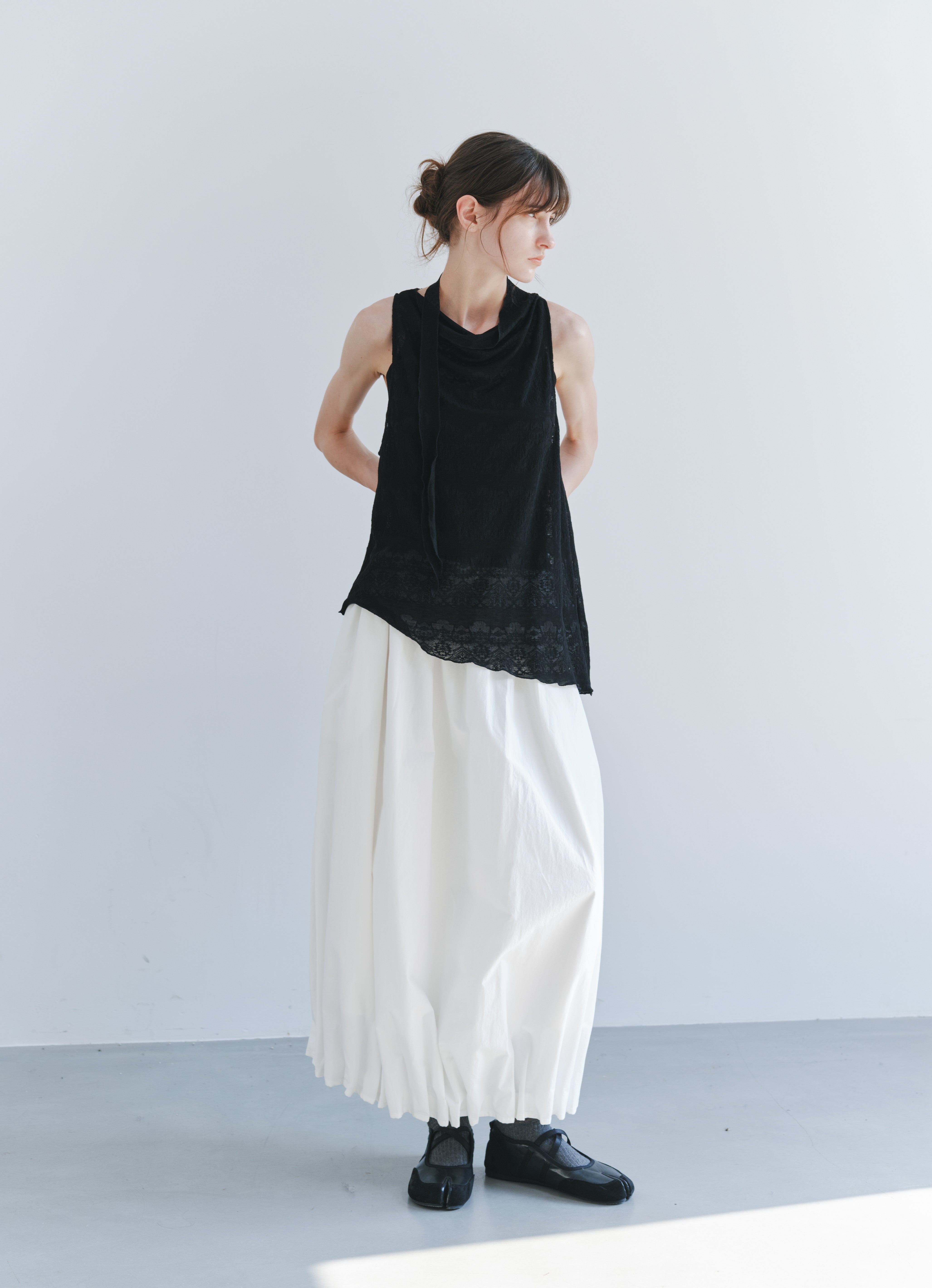 GATHERED HEM BALLOON SKIRT
