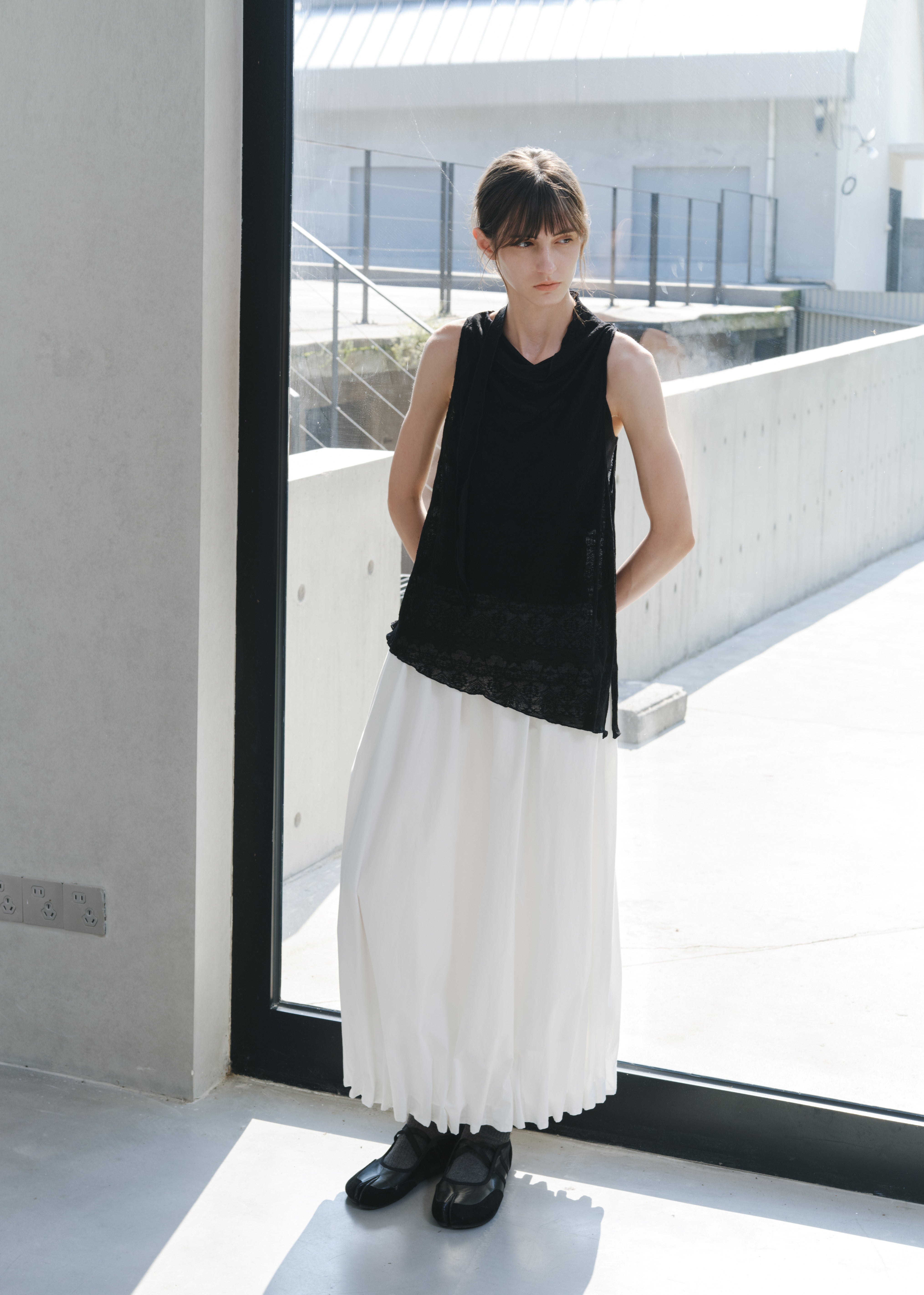 GATHERED HEM BALLOON SKIRT