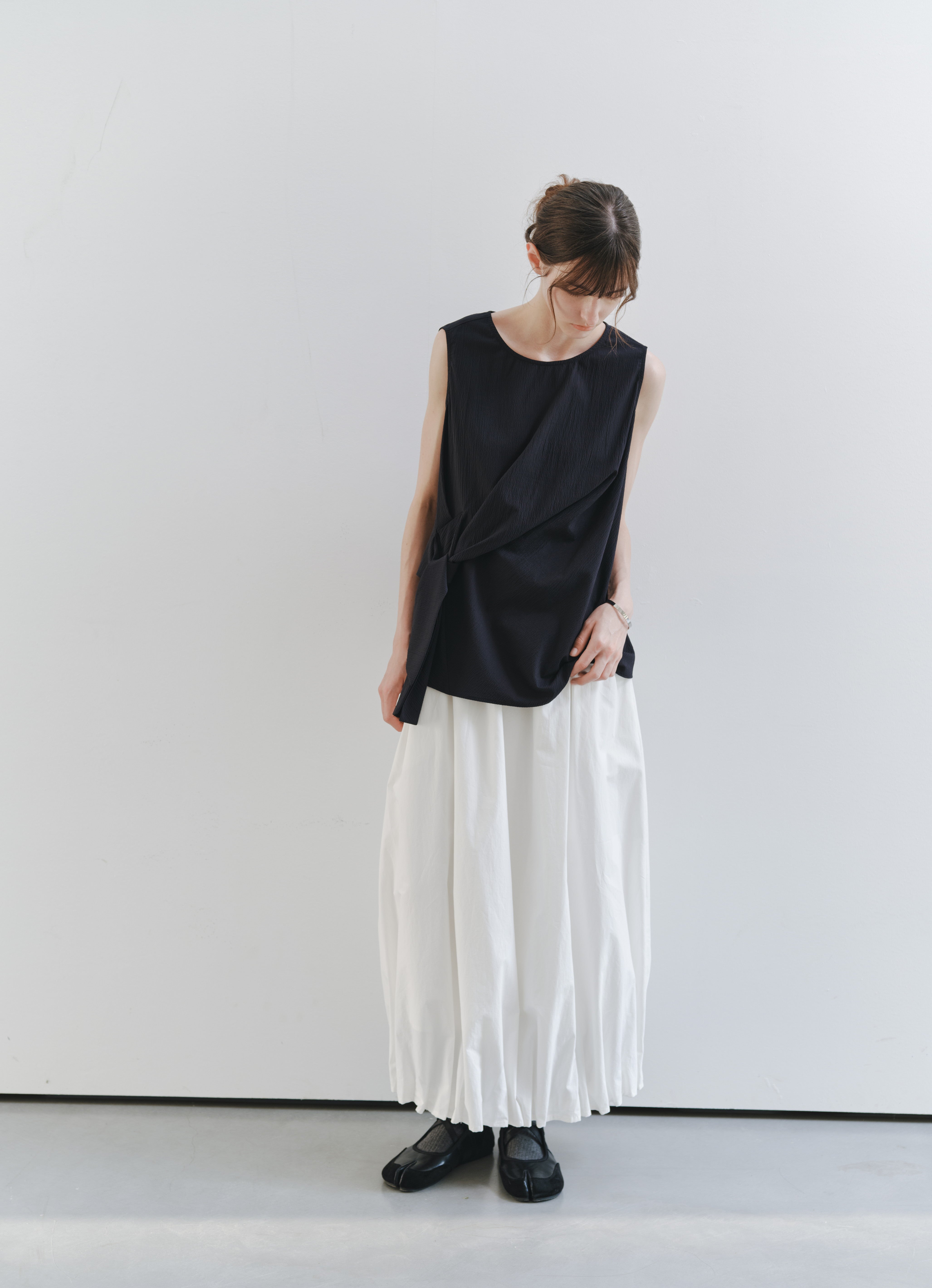 GATHERED HEM BALLOON SKIRT