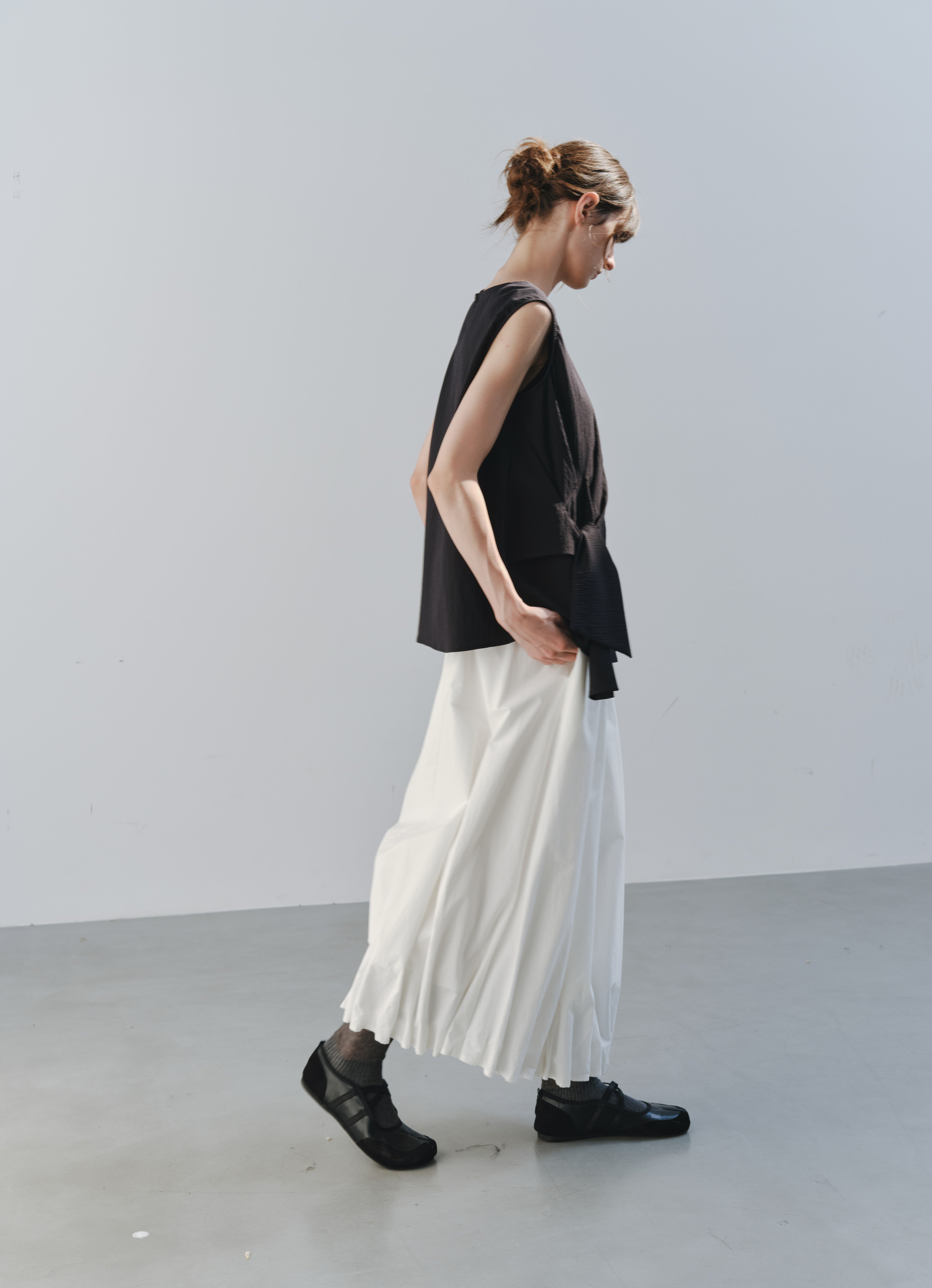 GATHERED HEM BALLOON SKIRT