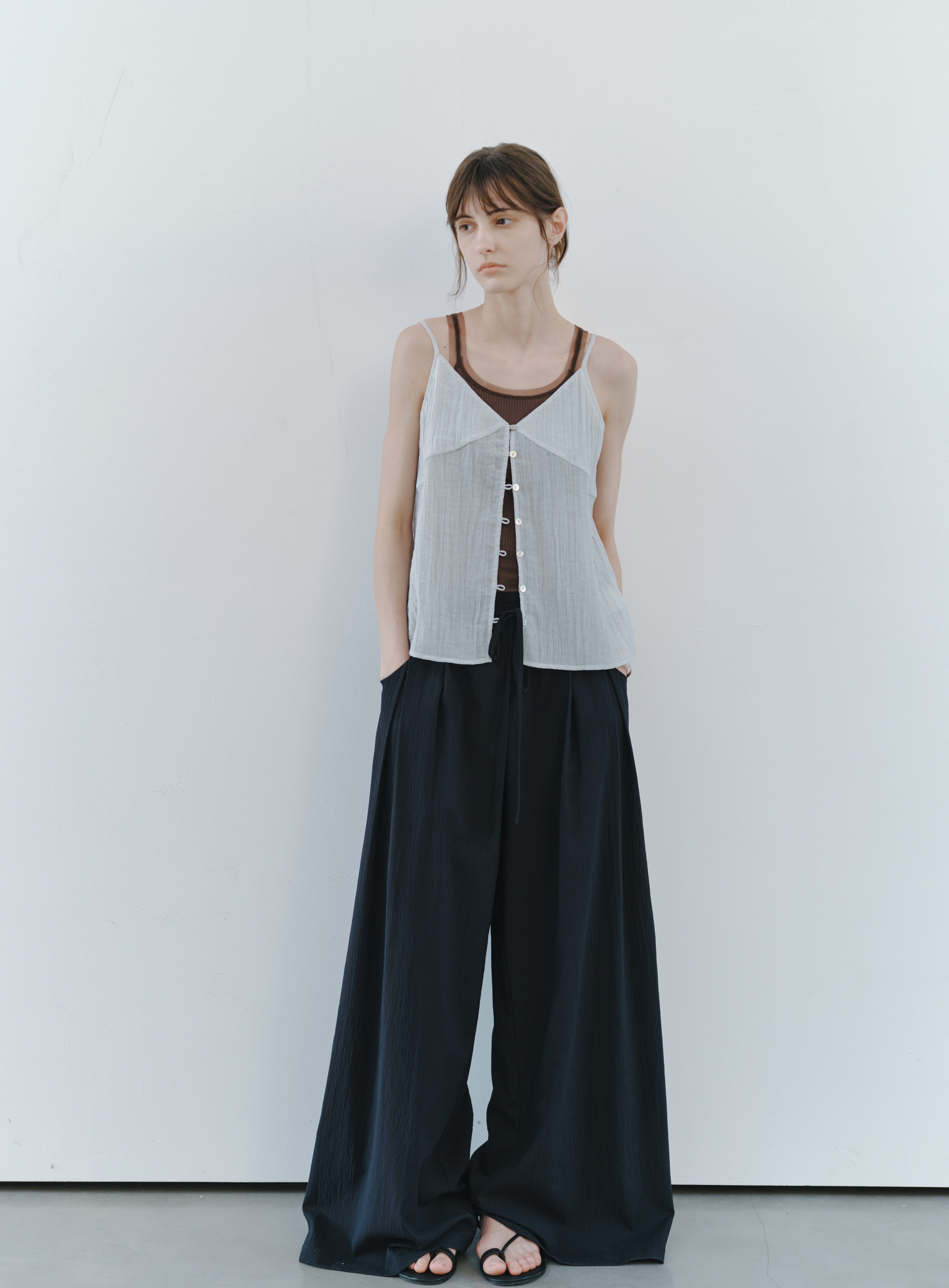 SHEER CREPE CAMI TOP