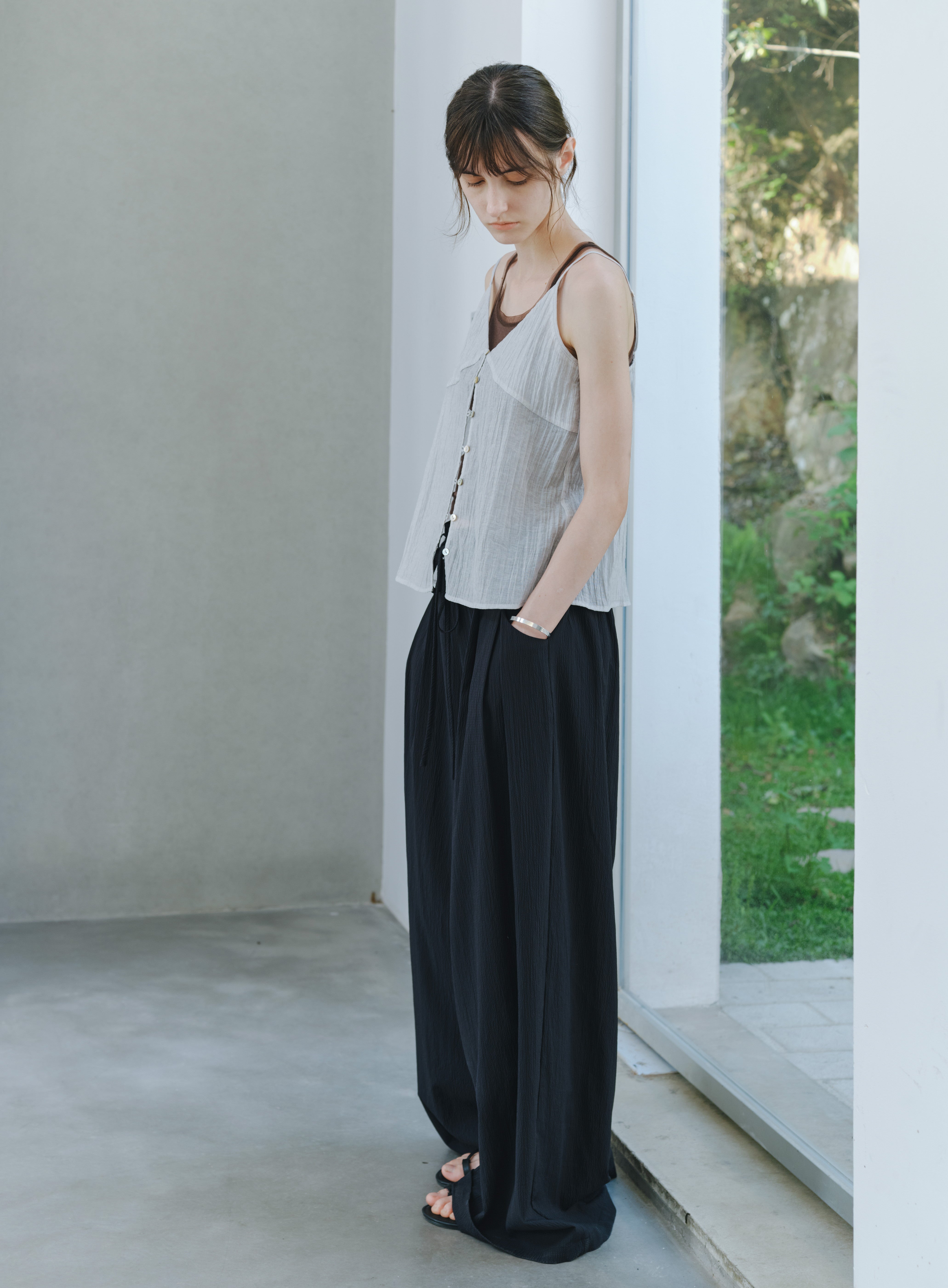 SHEER CREPE CAMI TOP
