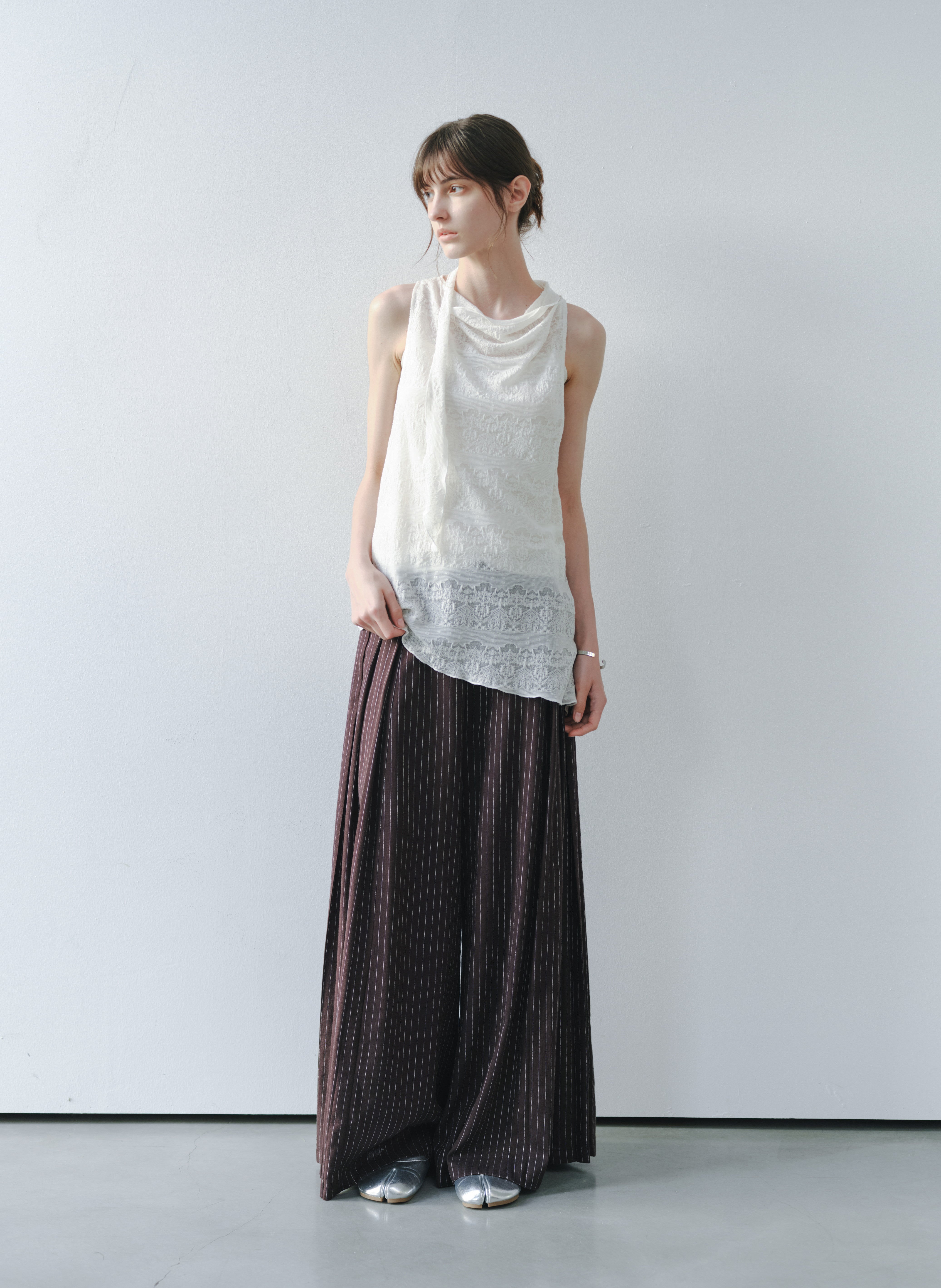 SHEER JACQUARD SOFT BLOUSE