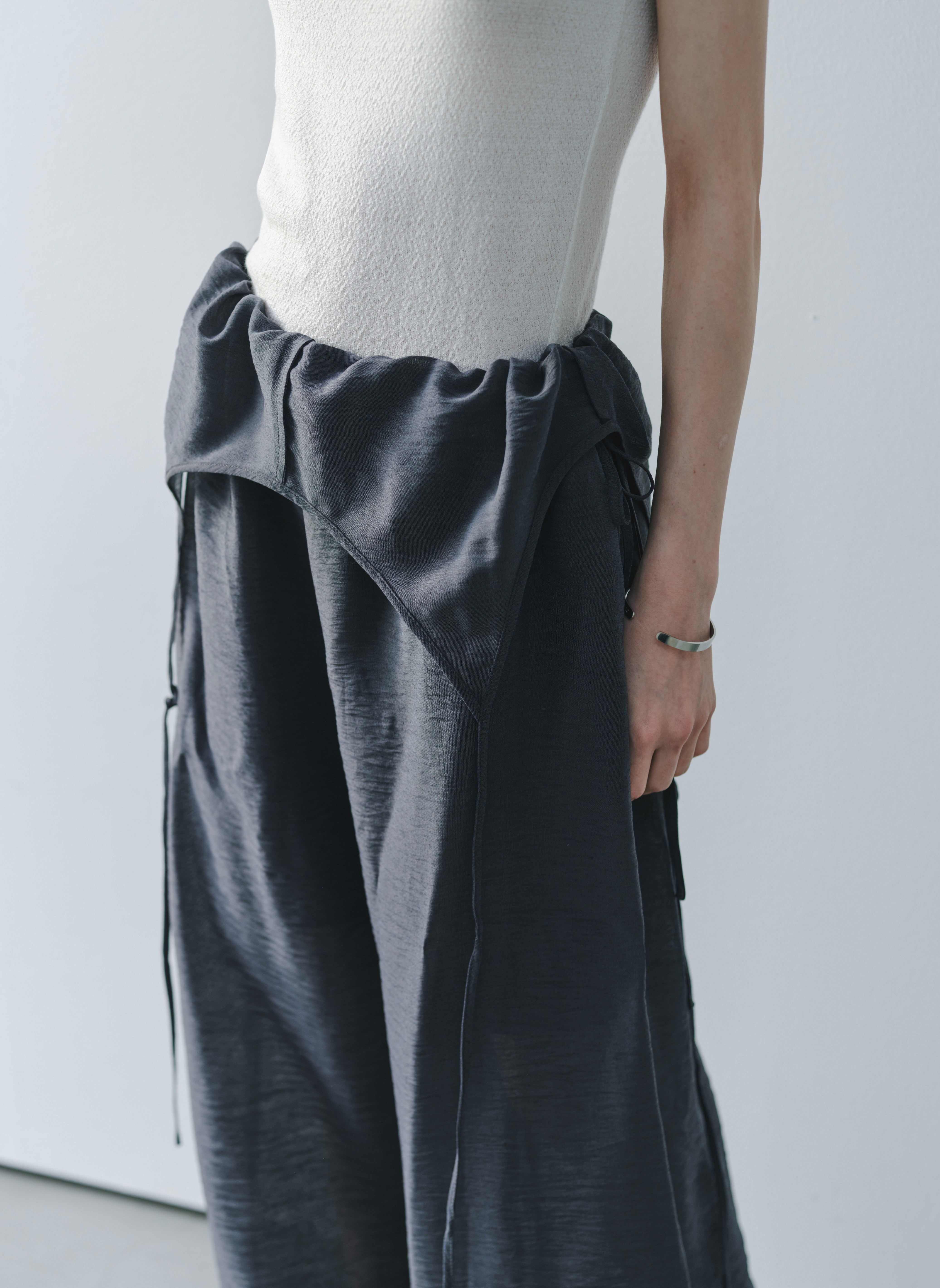 2WAY HALF SHEER JUMPSUIT