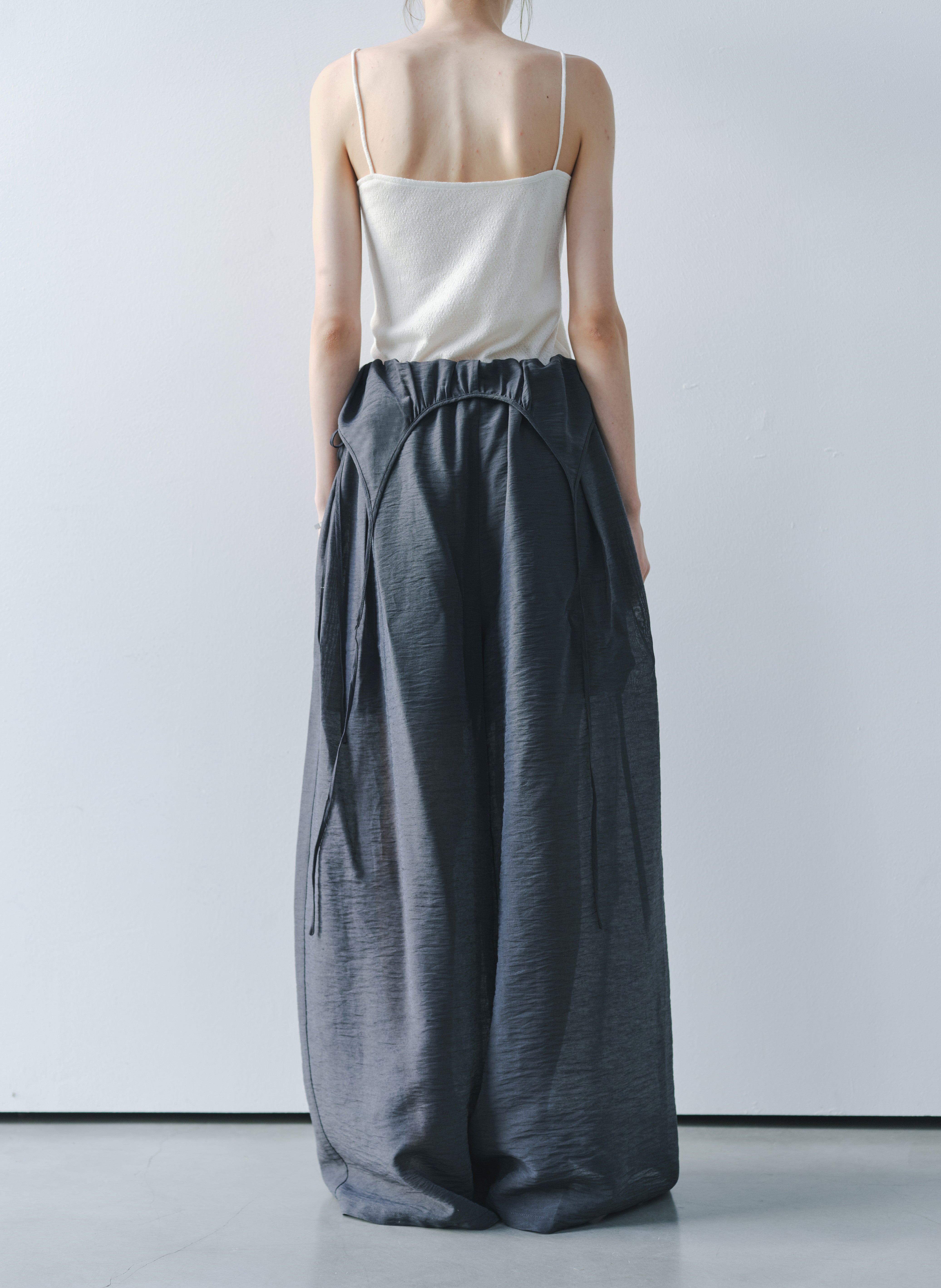 2WAY HALF SHEER JUMPSUIT