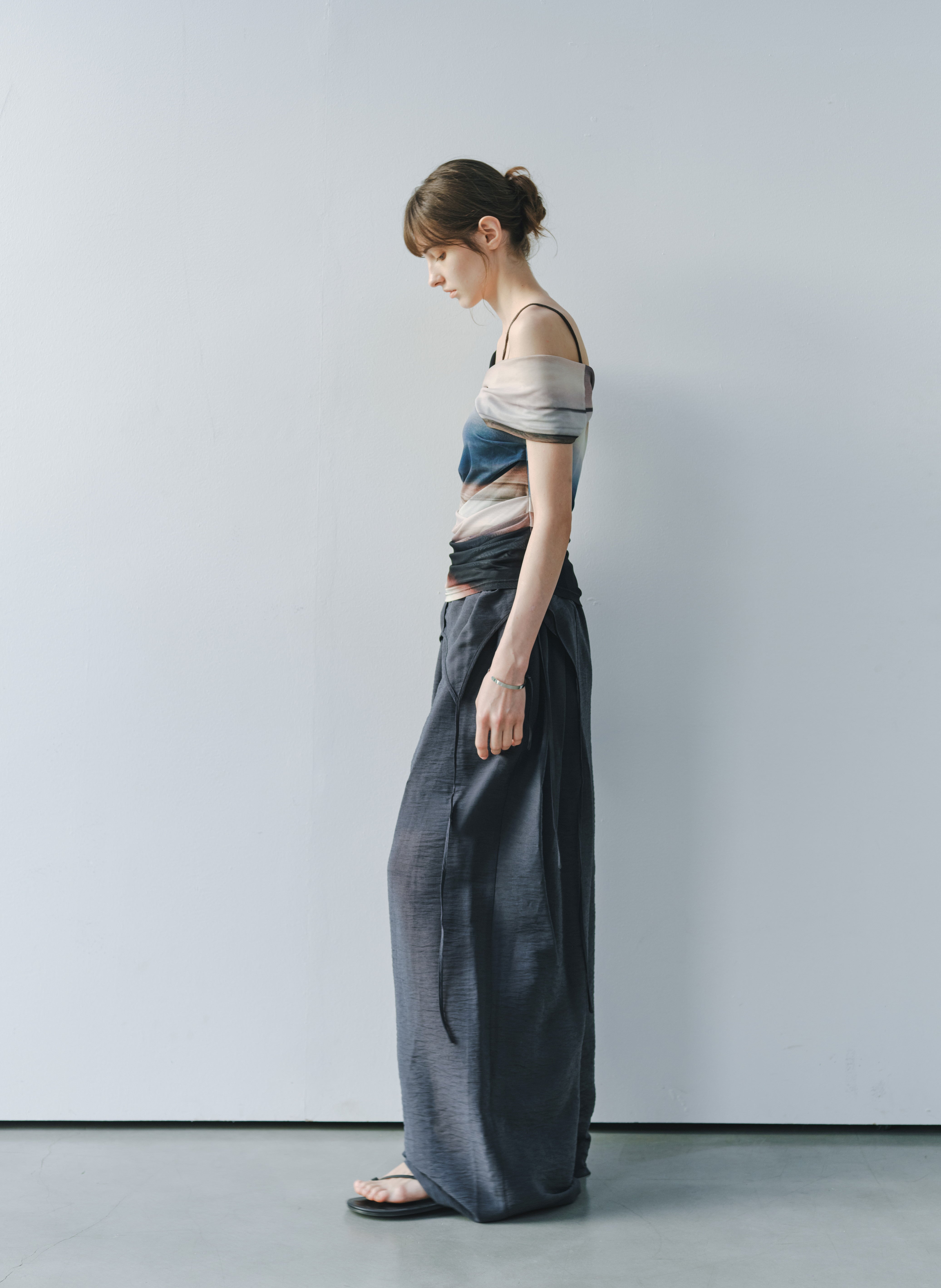 2WAY HALF SHEER JUMPSUIT