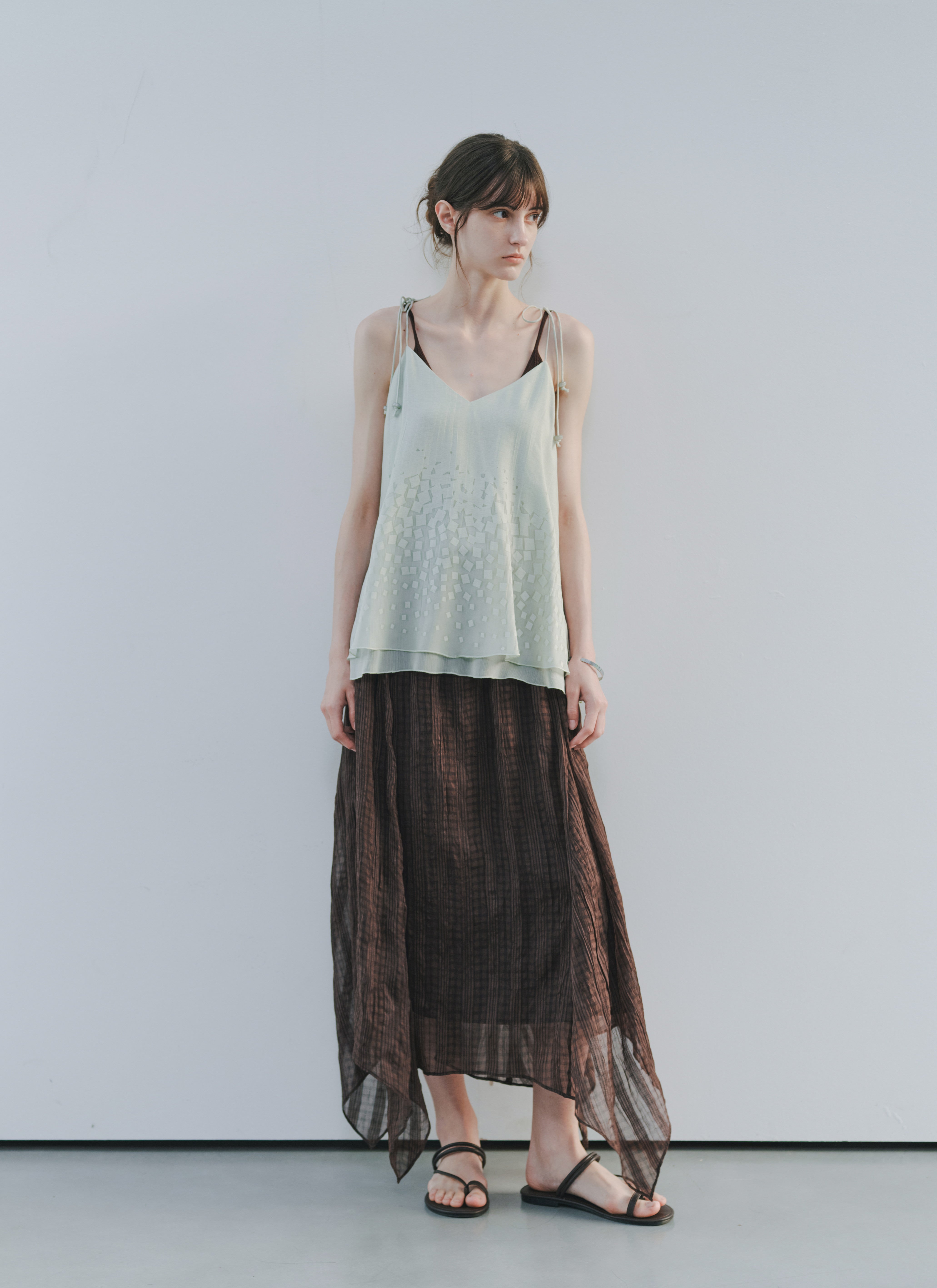 LAYERED FLARE CAMI TOP