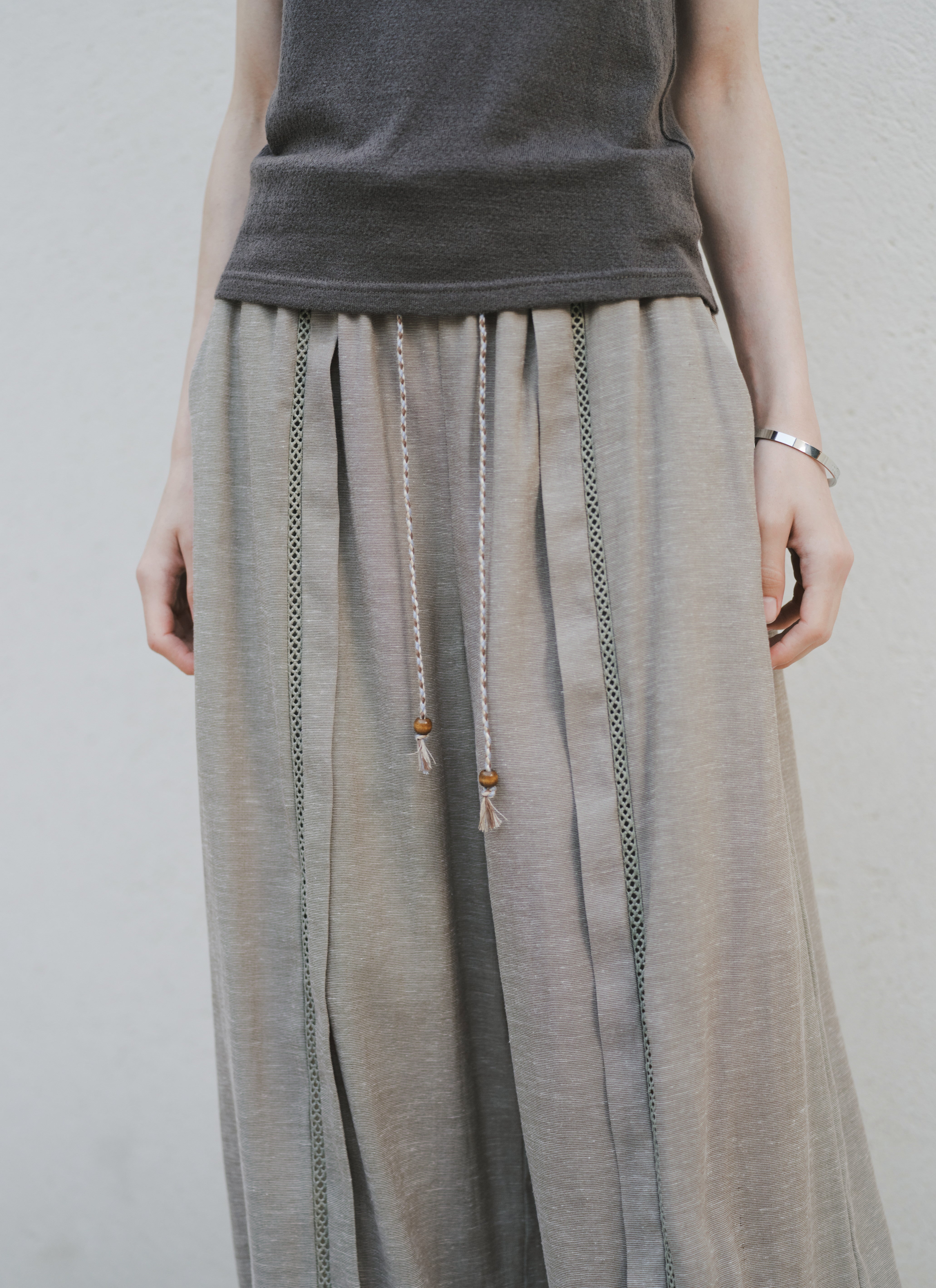 CROCHET LINE WIDE PANTS