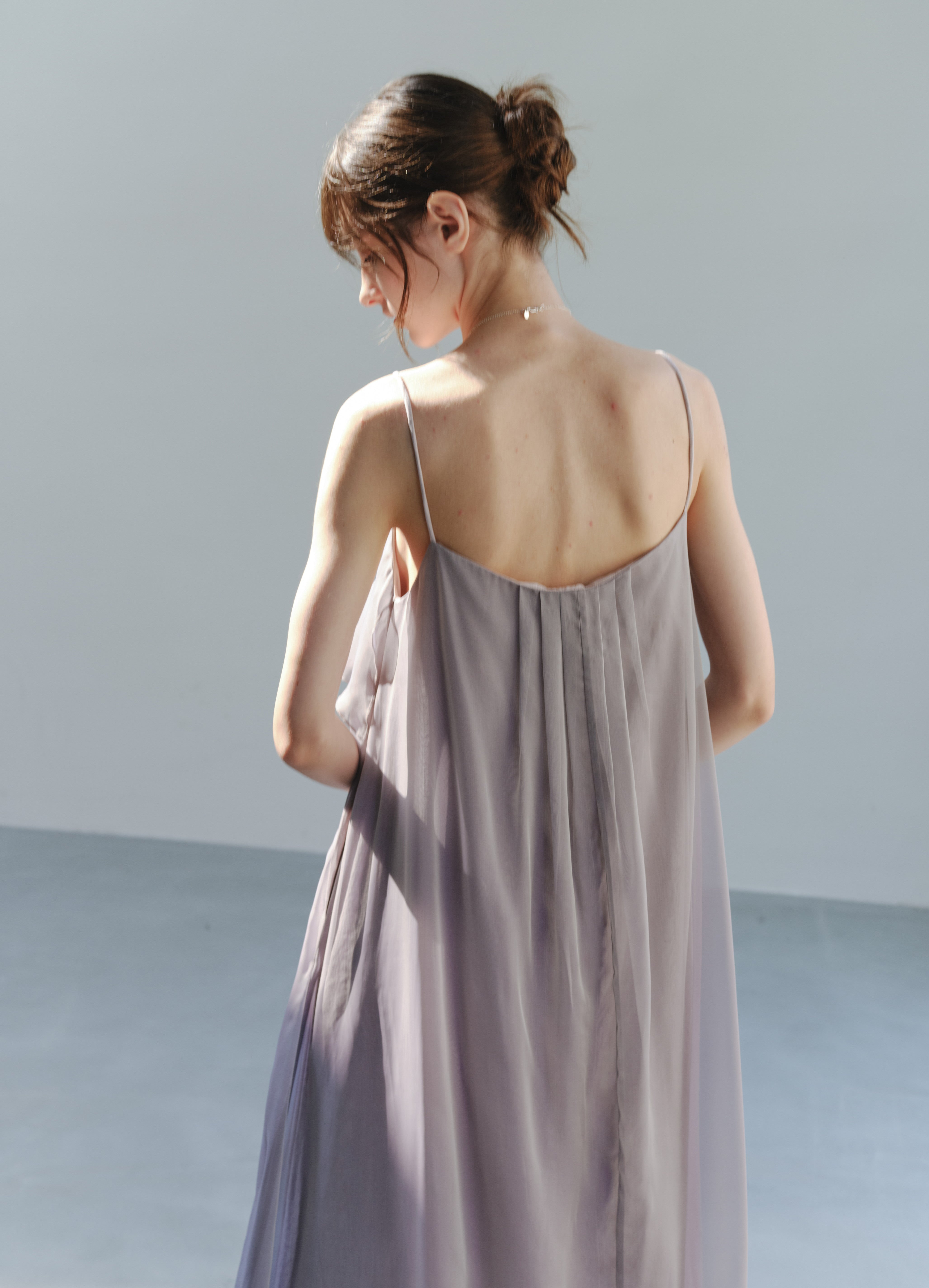 LAYERED PURPLE FLARE DRESS