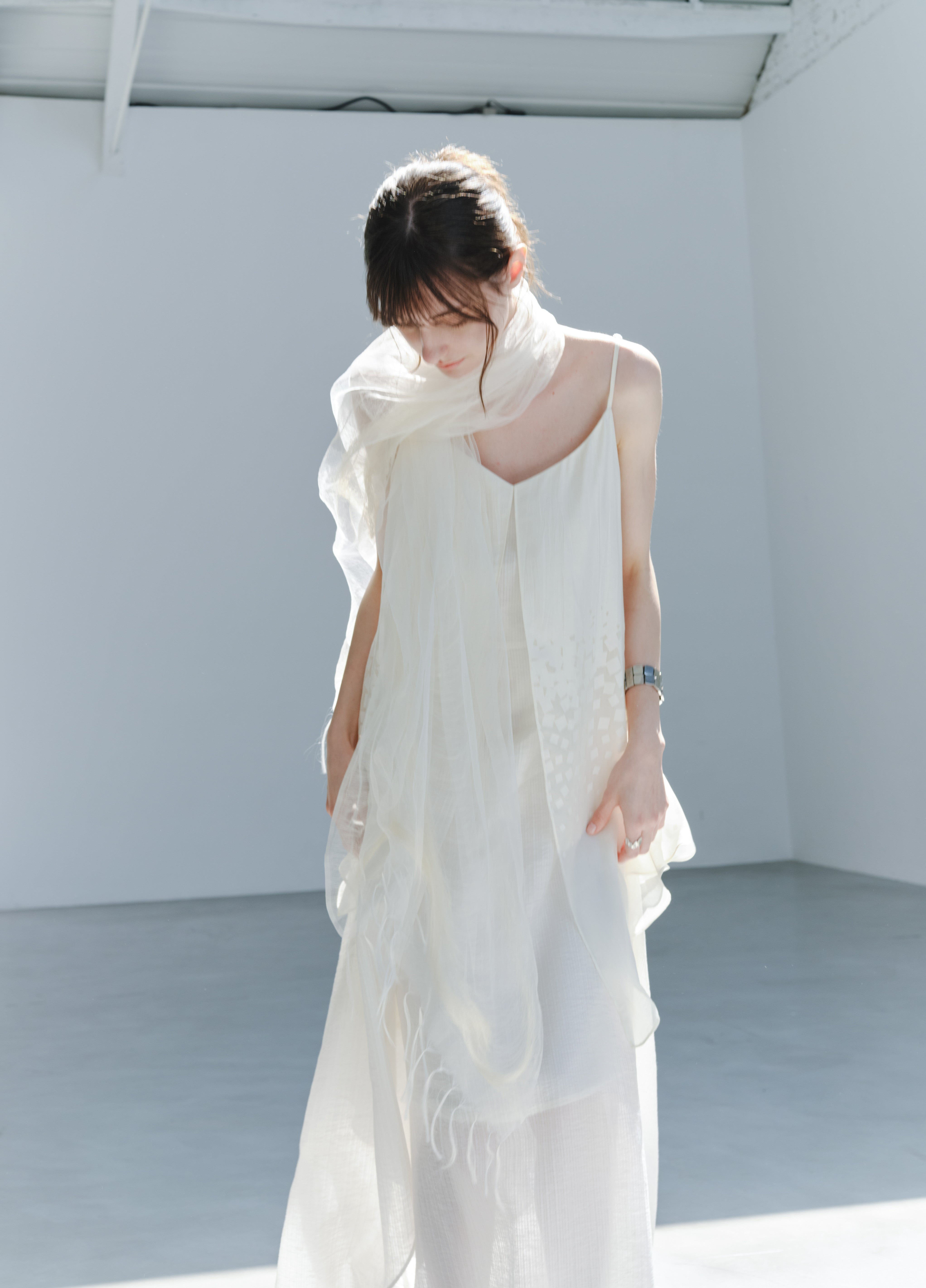 LAYERED FLARE FLOW DRESS