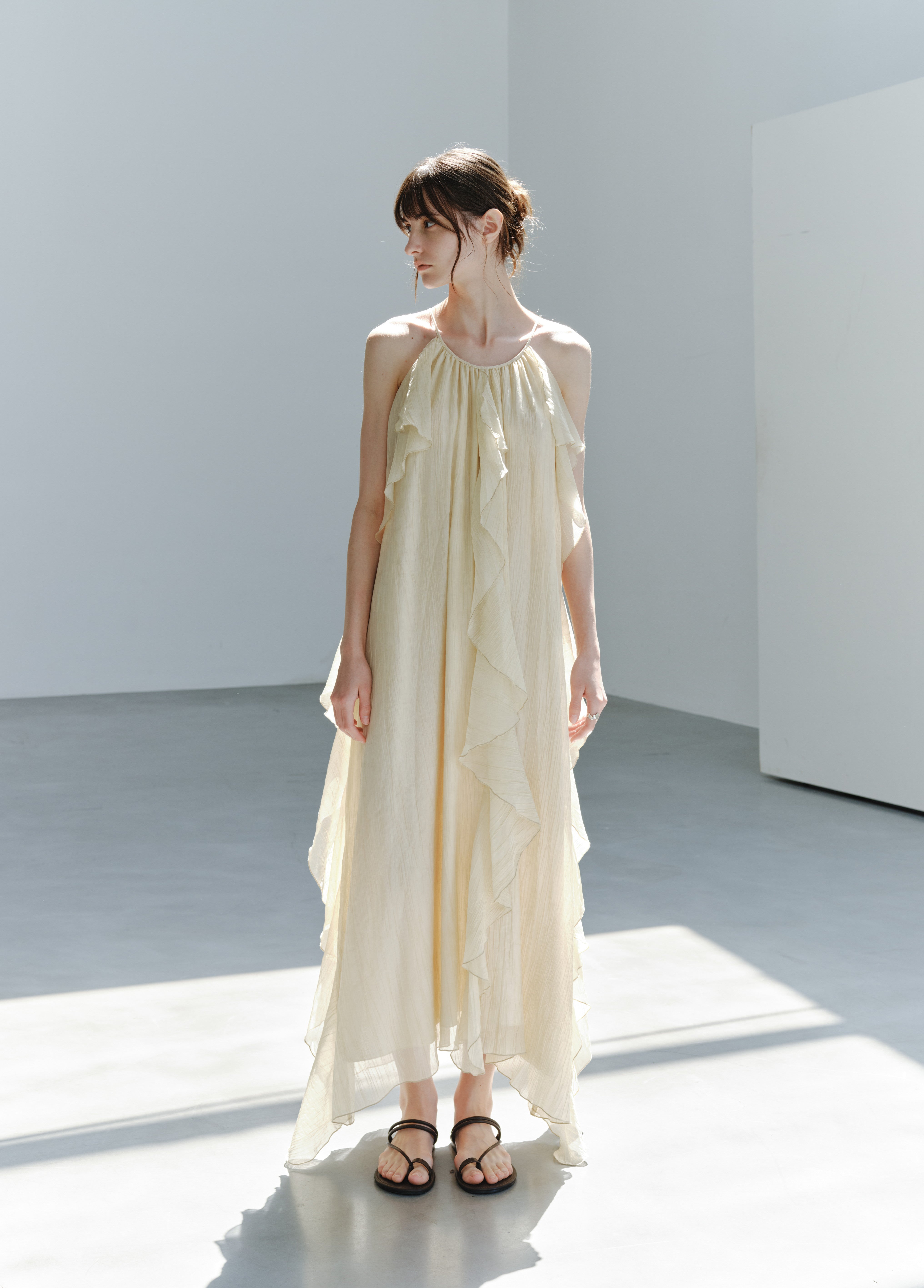 ROMANTIC SHEER FRILL DRESS