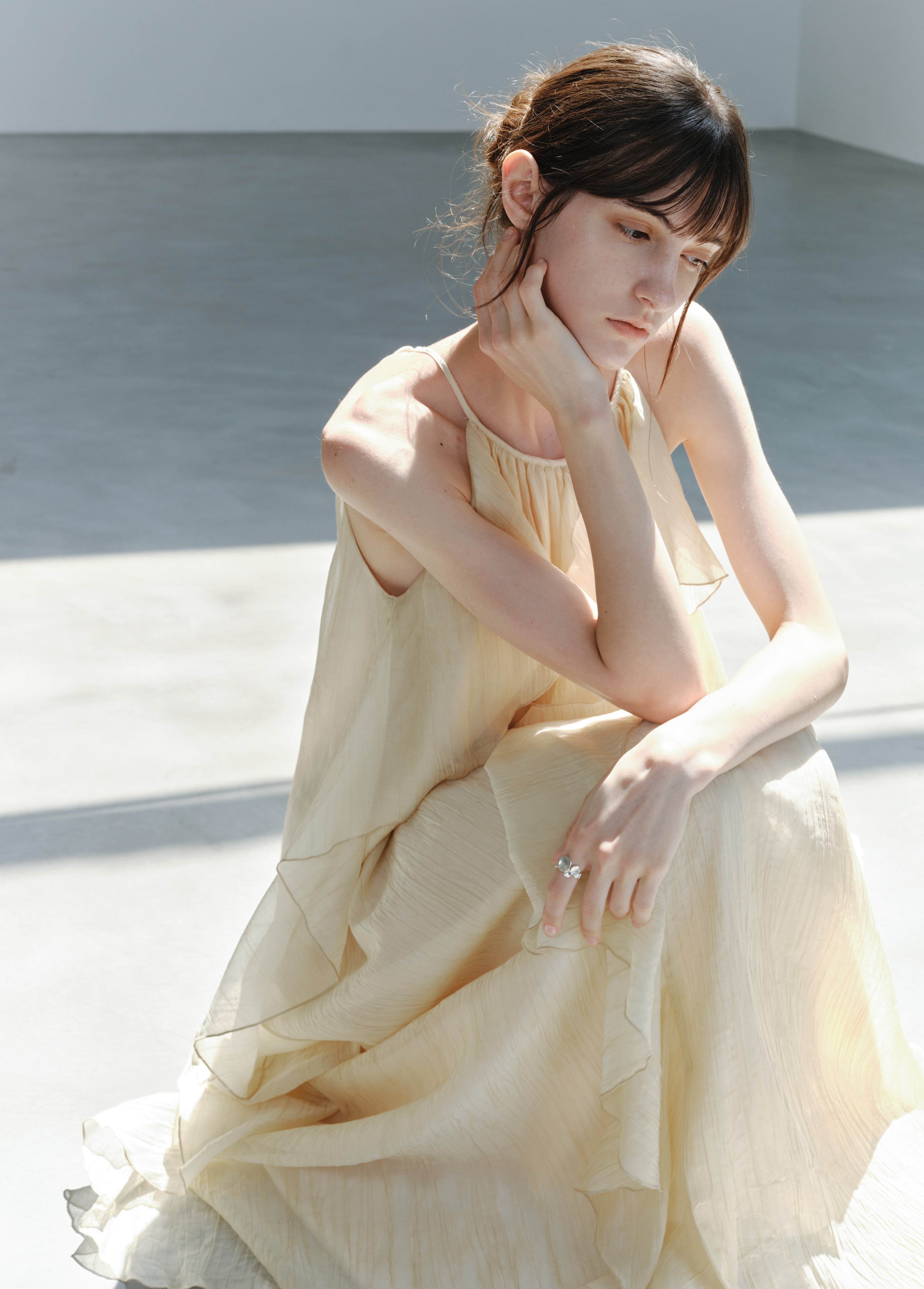 ROMANTIC SHEER FRILL DRESS